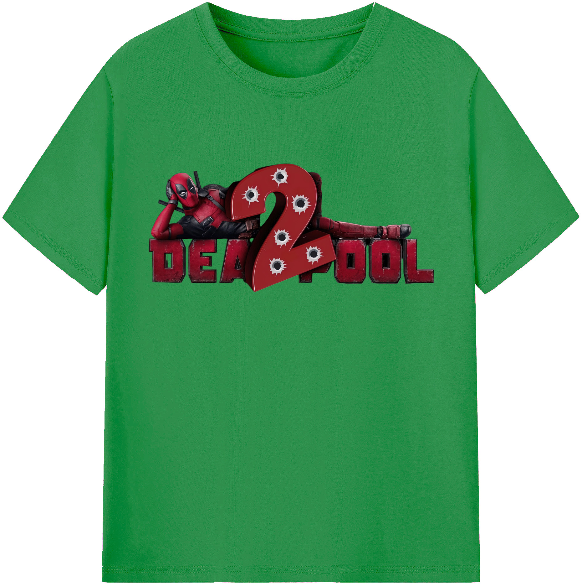 （画像用） Deadpool デッドプール レディースカジュアルプリントTシャツ（綿100％）