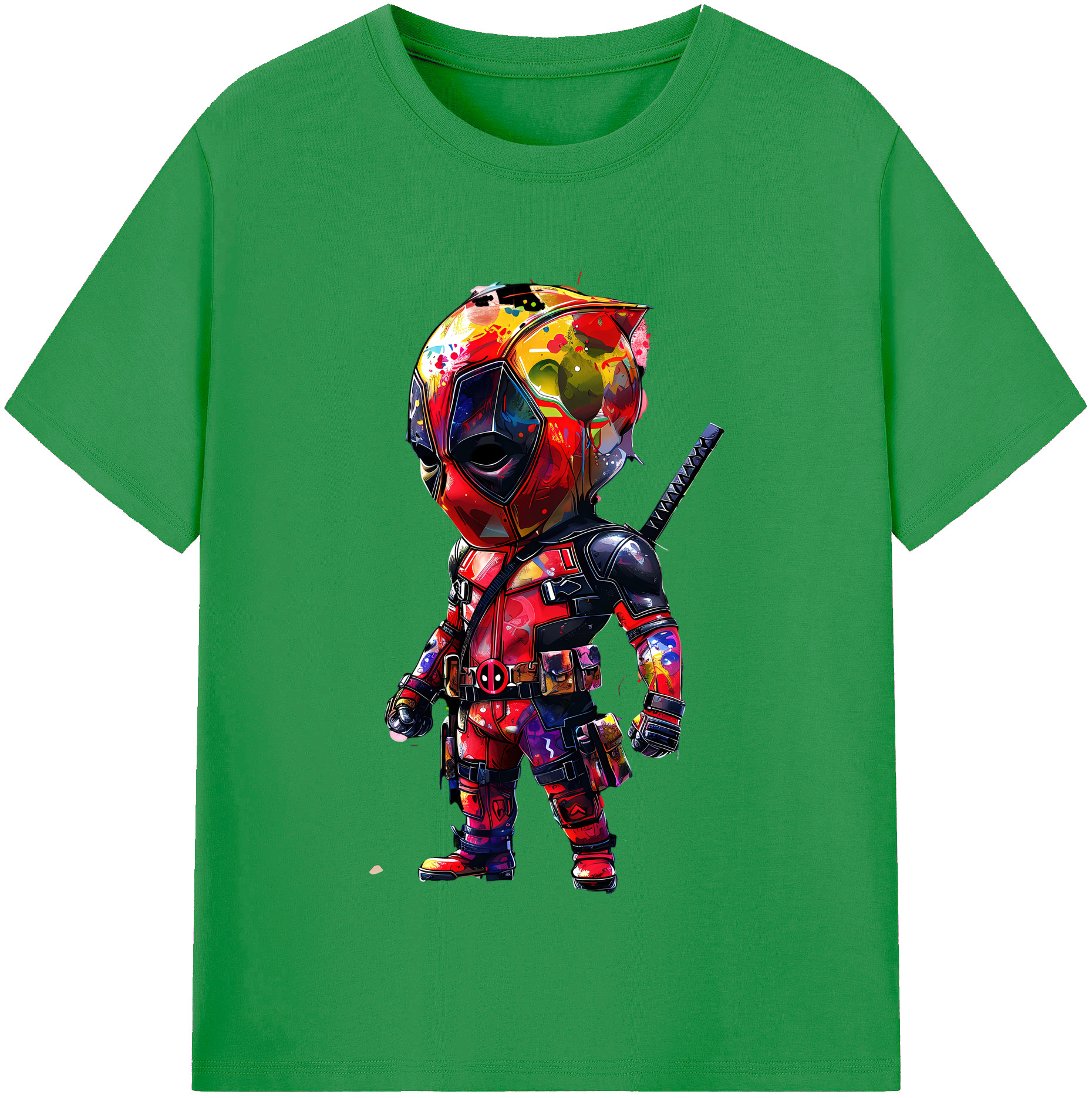 （画像用） Deadpool デッドプール レディースカジュアルプリントTシャツ（綿100％）