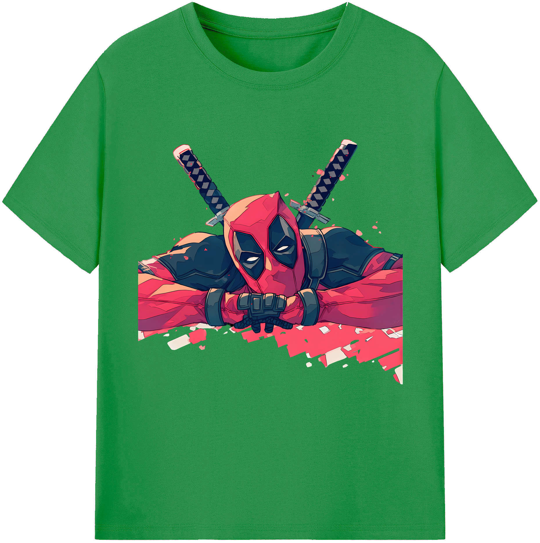 （画像用） Deadpool デッドプール レディースカジュアルプリントTシャツ（綿100％）