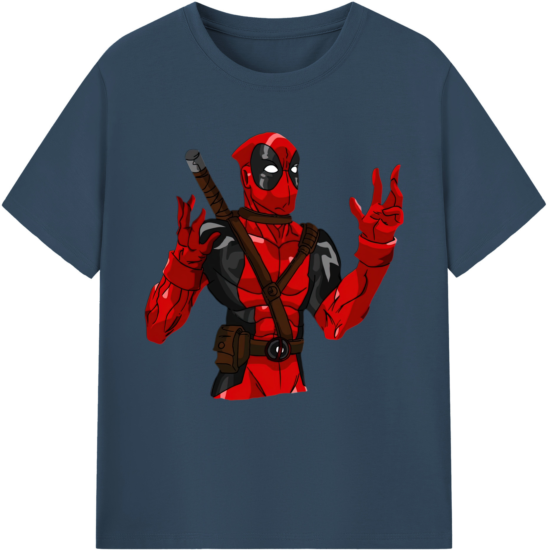 （画像用） Deadpool デッドプール レディースカジュアルプリントTシャツ（綿100％）