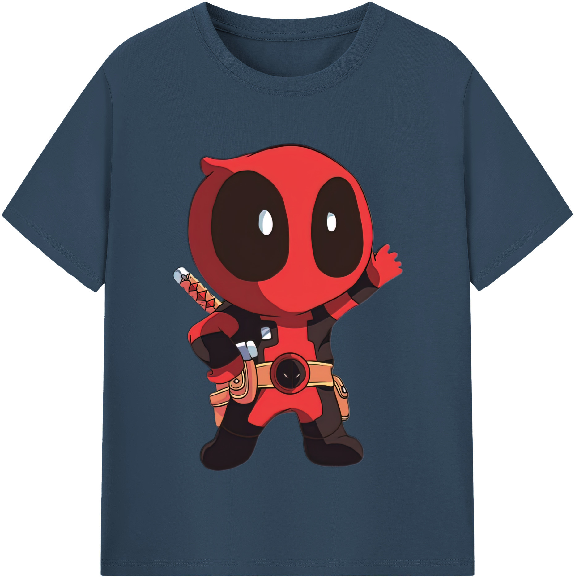 （画像用） Deadpool デッドプール レディースカジュアルプリントTシャツ（綿100％）