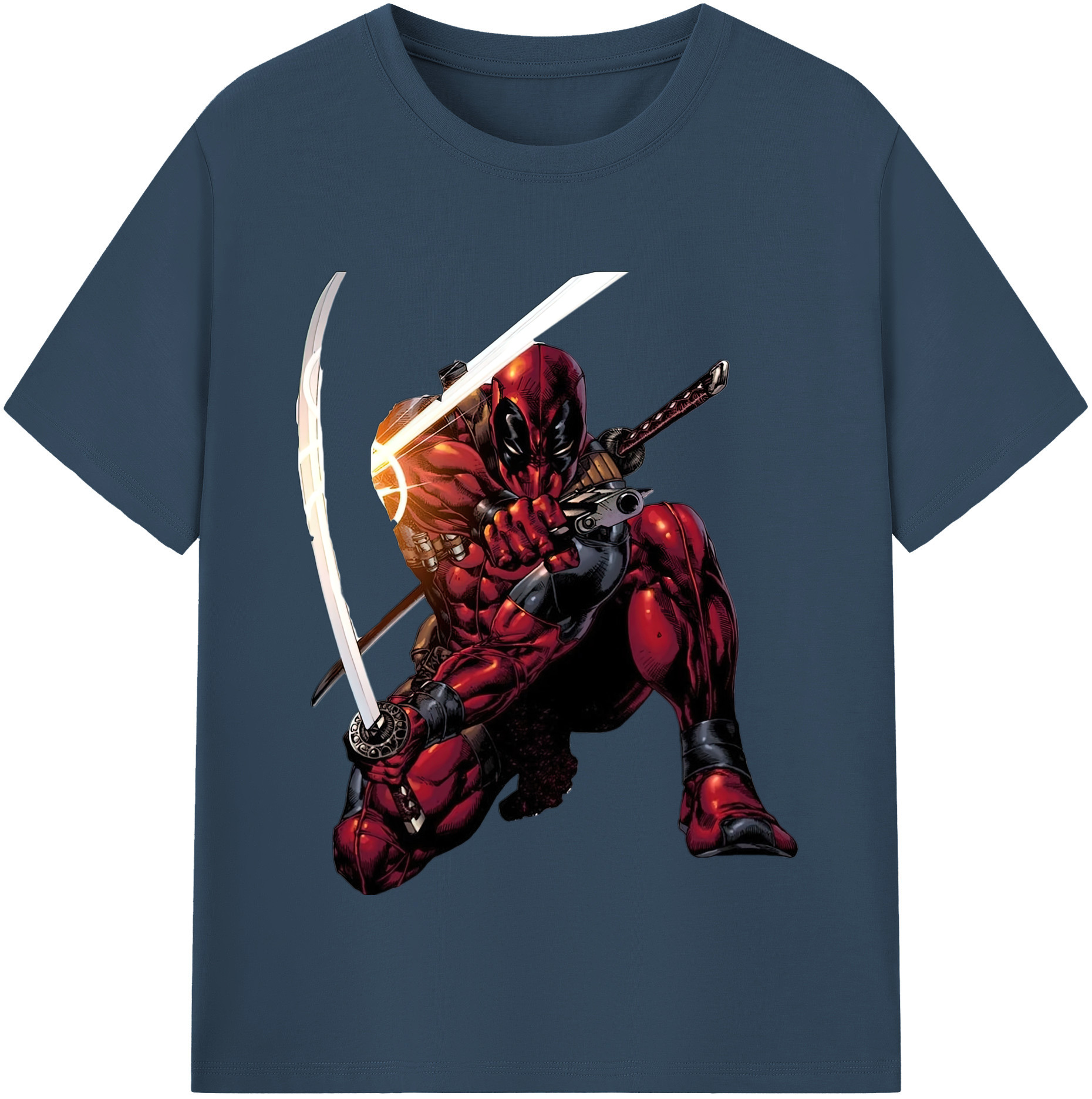 （画像用） Deadpool デッドプール レディースカジュアルプリントTシャツ（綿100％）