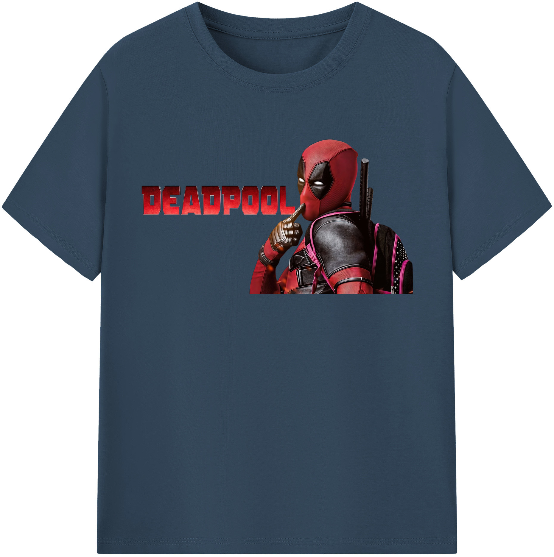 （画像用） Deadpool デッドプール レディースカジュアルプリントTシャツ（綿100％）
