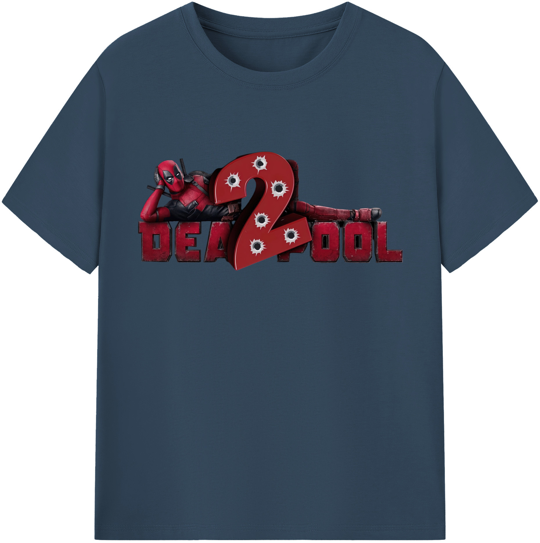 （画像用） Deadpool デッドプール レディースカジュアルプリントTシャツ（綿100％）