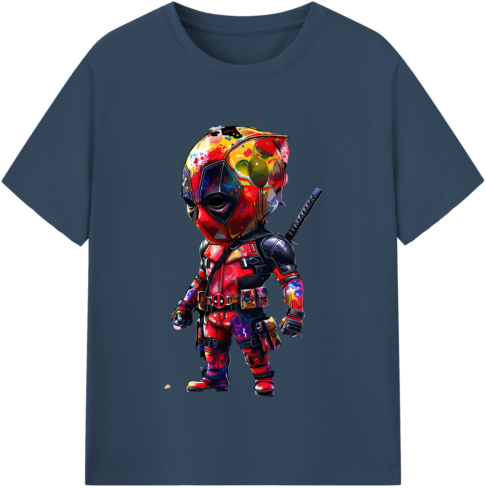 （画像用） Deadpool デッドプール レディースカジュアルプリントTシャツ（綿100％）
