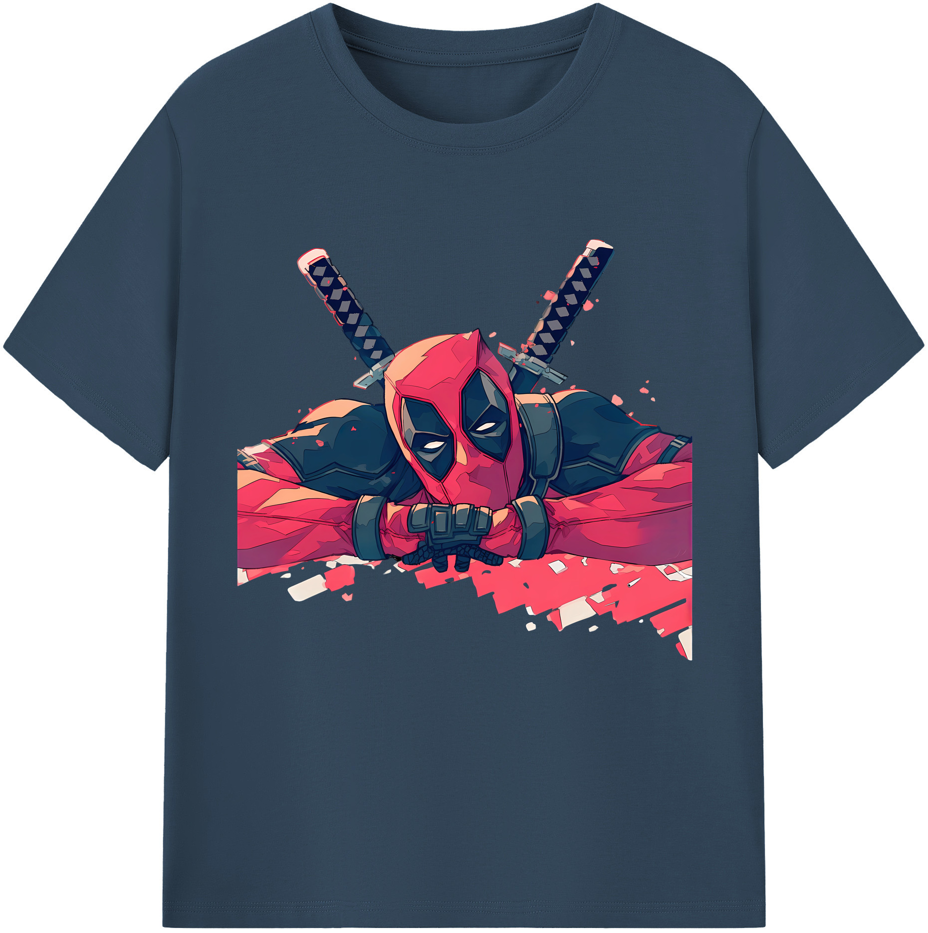 （画像用） Deadpool デッドプール レディースカジュアルプリントTシャツ（綿100％）