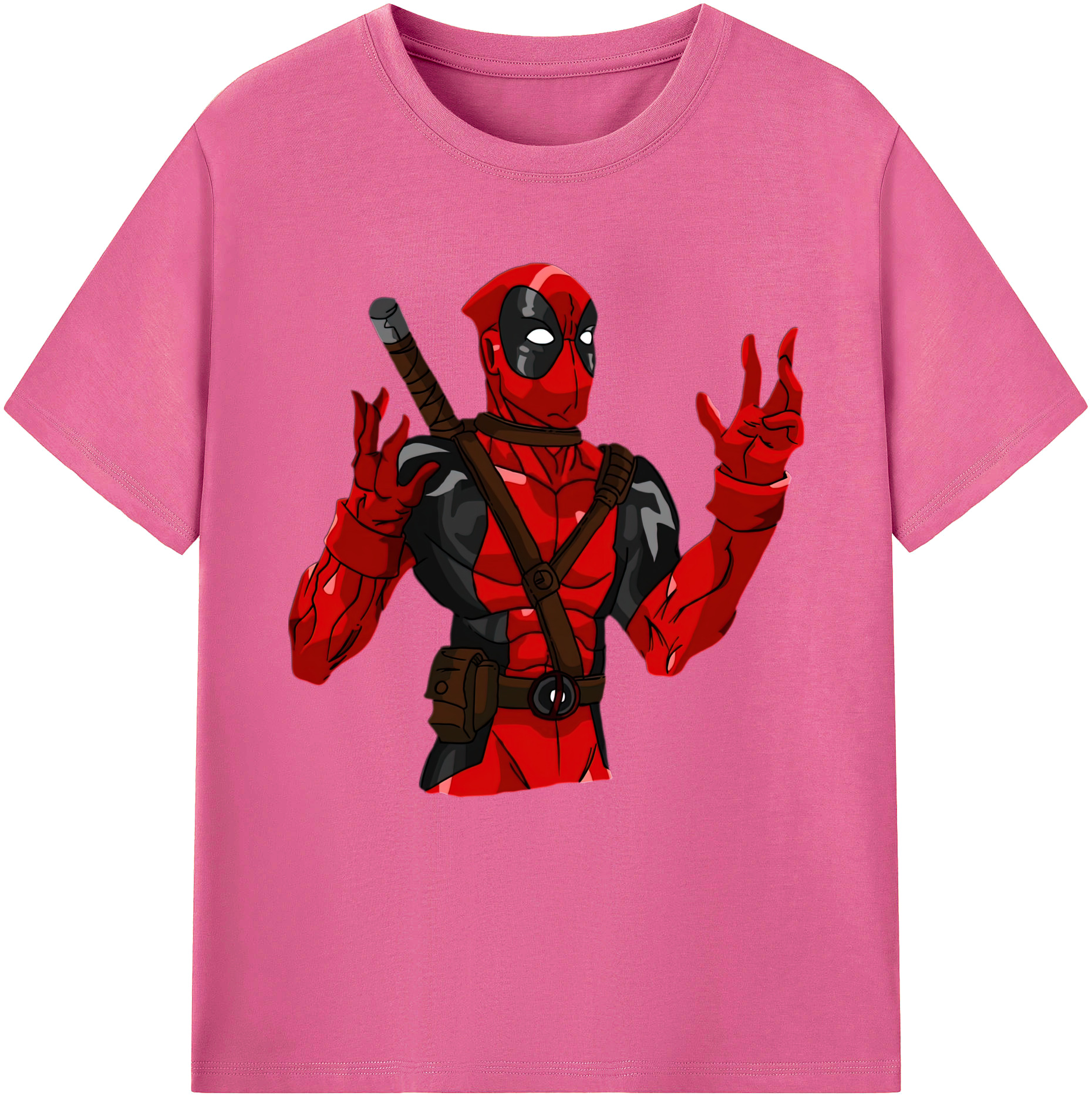 （画像用） Deadpool デッドプール レディースカジュアルプリントTシャツ（綿100％）