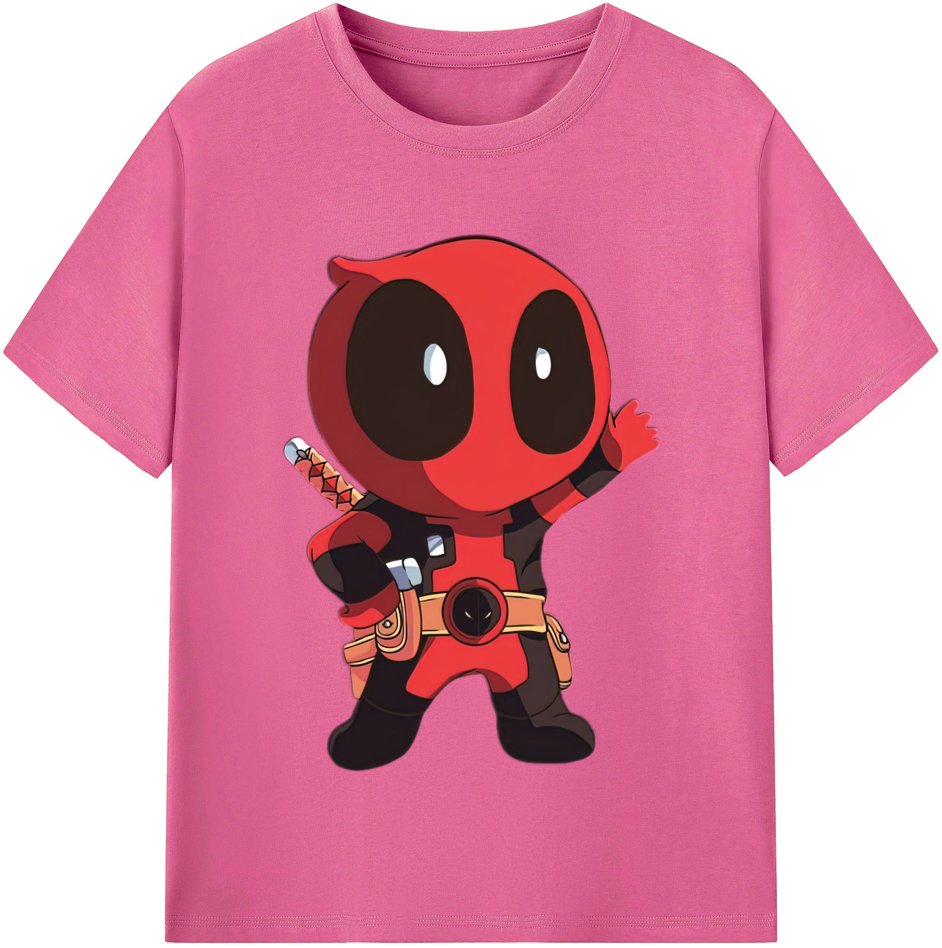 （画像用） Deadpool デッドプール レディースカジュアルプリントTシャツ（綿100％）