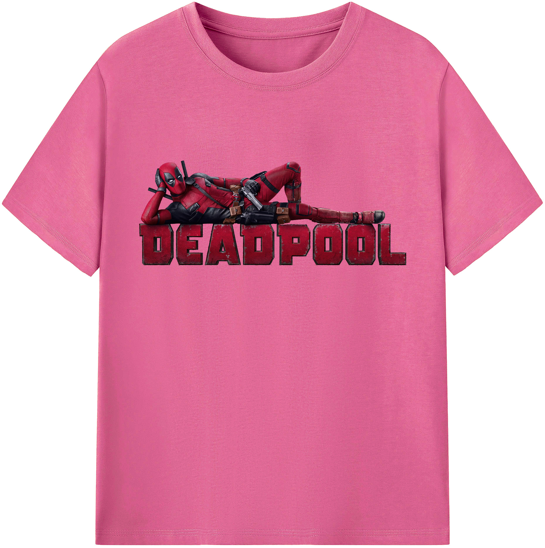 （画像用） Deadpool デッドプール レディースカジュアルプリントTシャツ（綿100％）