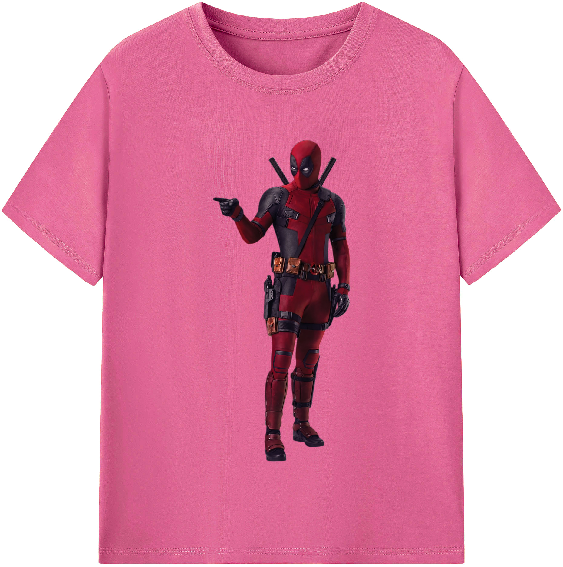 （画像用） Deadpool デッドプール レディースカジュアルプリントTシャツ（綿100％）