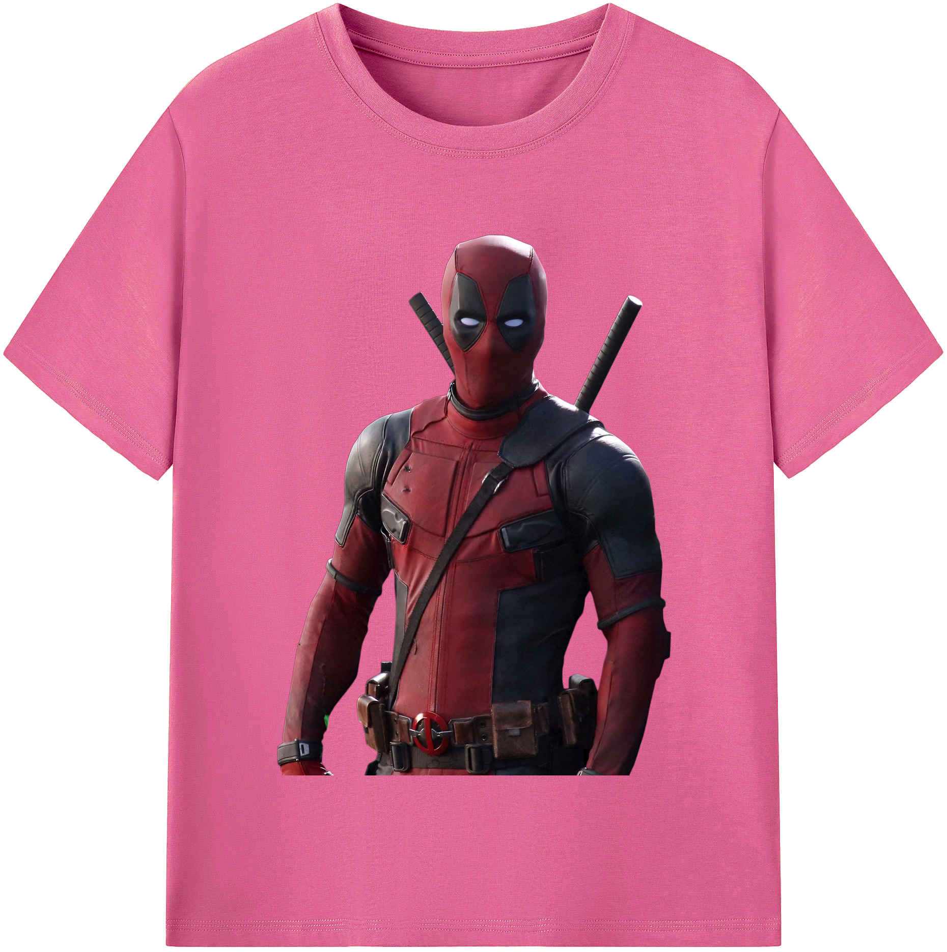 （画像用） Deadpool デッドプール レディースカジュアルプリントTシャツ（綿100％）