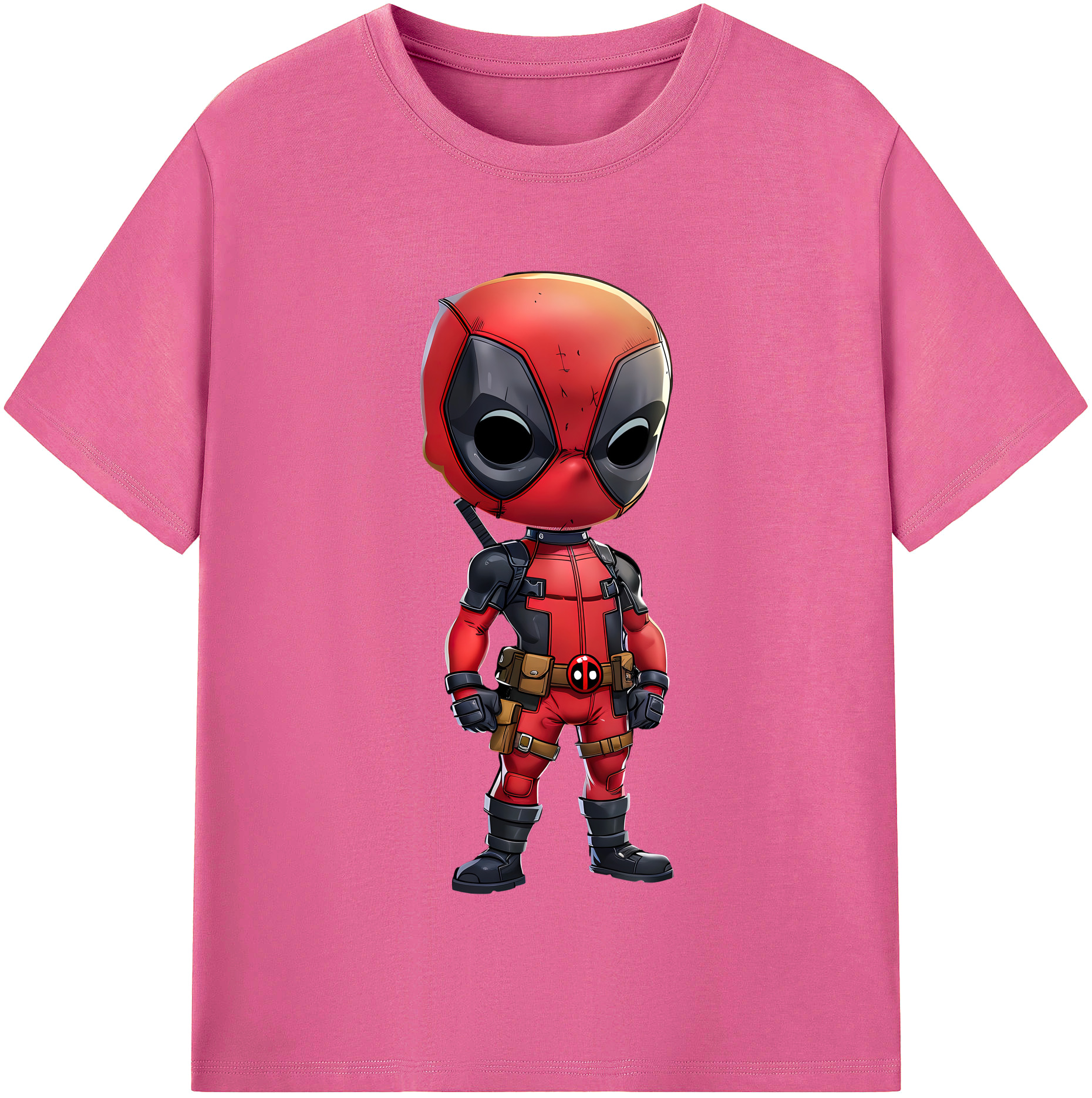 （画像用） Deadpool デッドプール レディースカジュアルプリントTシャツ（綿100％）