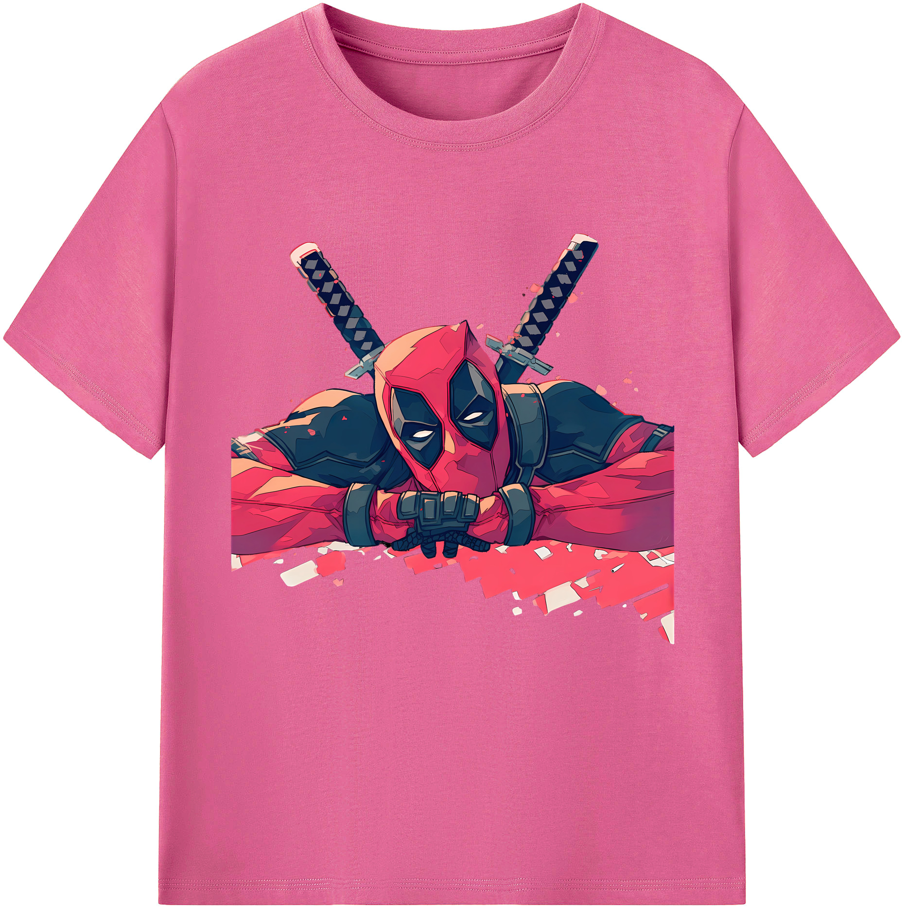 （画像用） Deadpool デッドプール レディースカジュアルプリントTシャツ（綿100％）