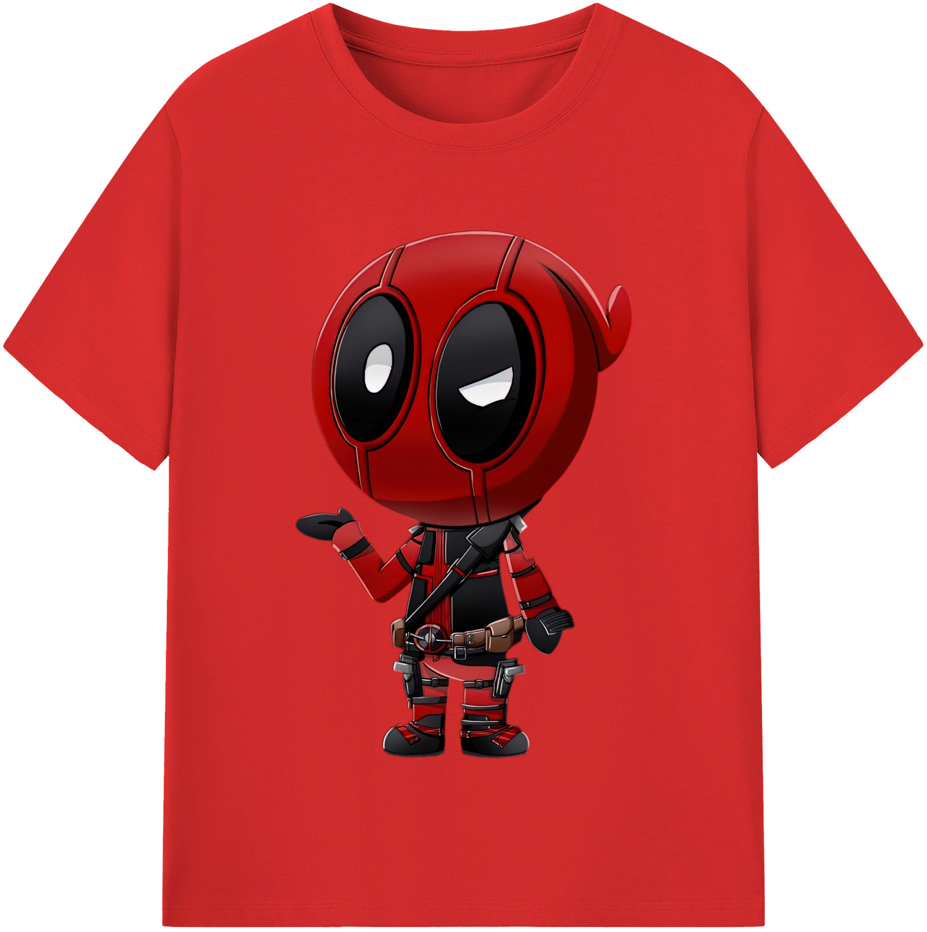 （画像用） Deadpool デッドプール レディースカジュアルプリントTシャツ（綿100％）