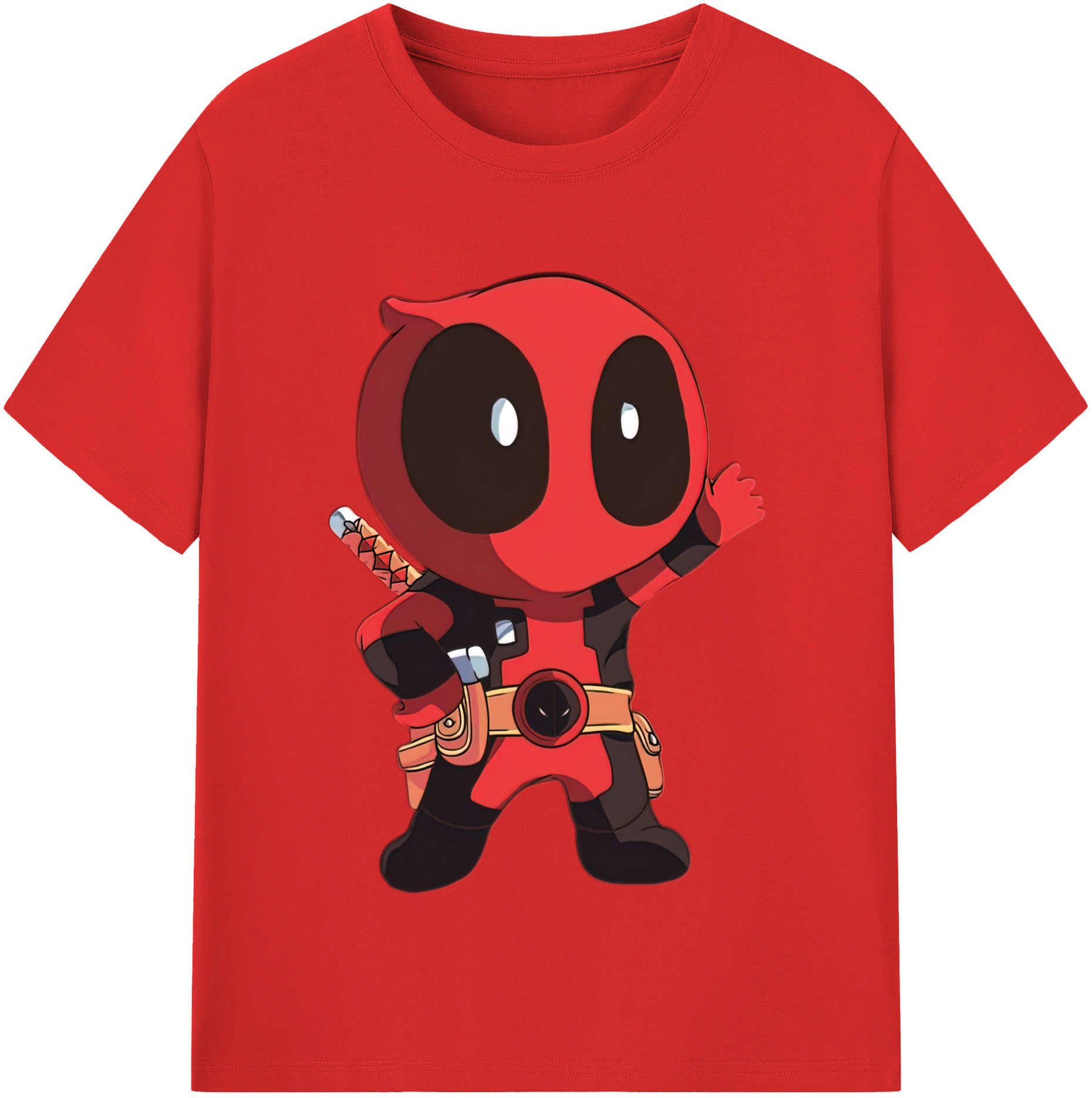 （画像用） Deadpool デッドプール レディースカジュアルプリントTシャツ（綿100％）