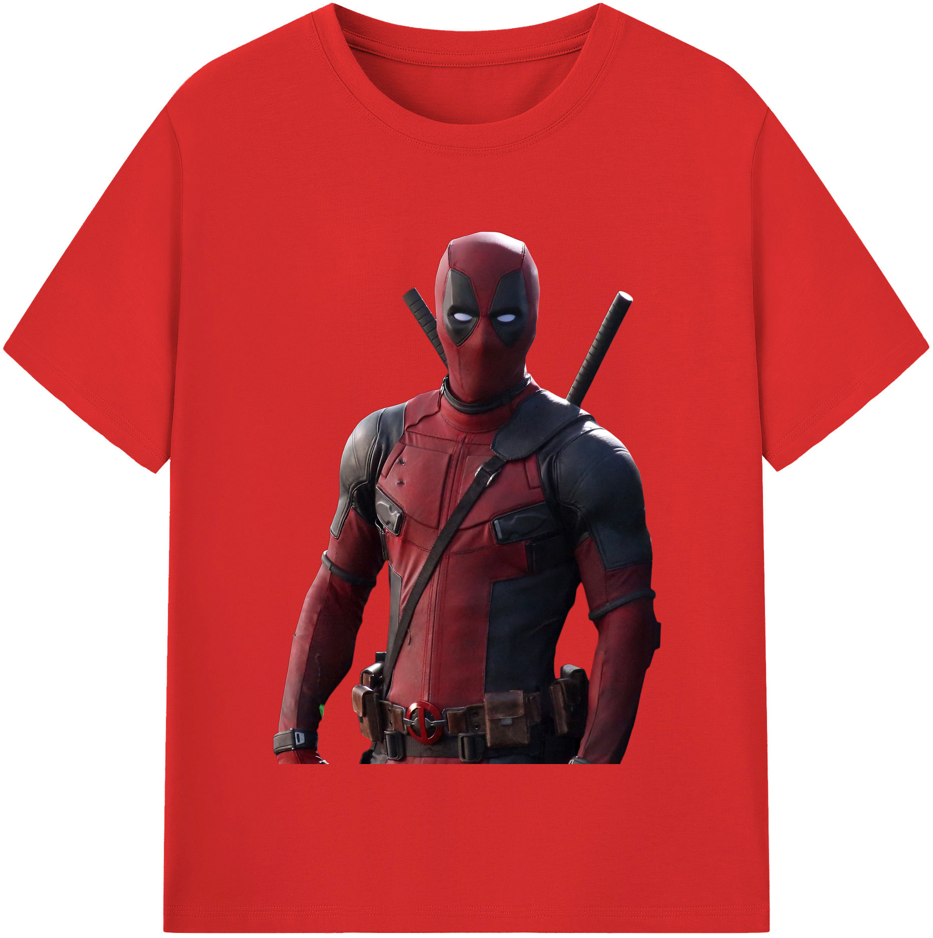 （画像用） Deadpool デッドプール レディースカジュアルプリントTシャツ（綿100％）