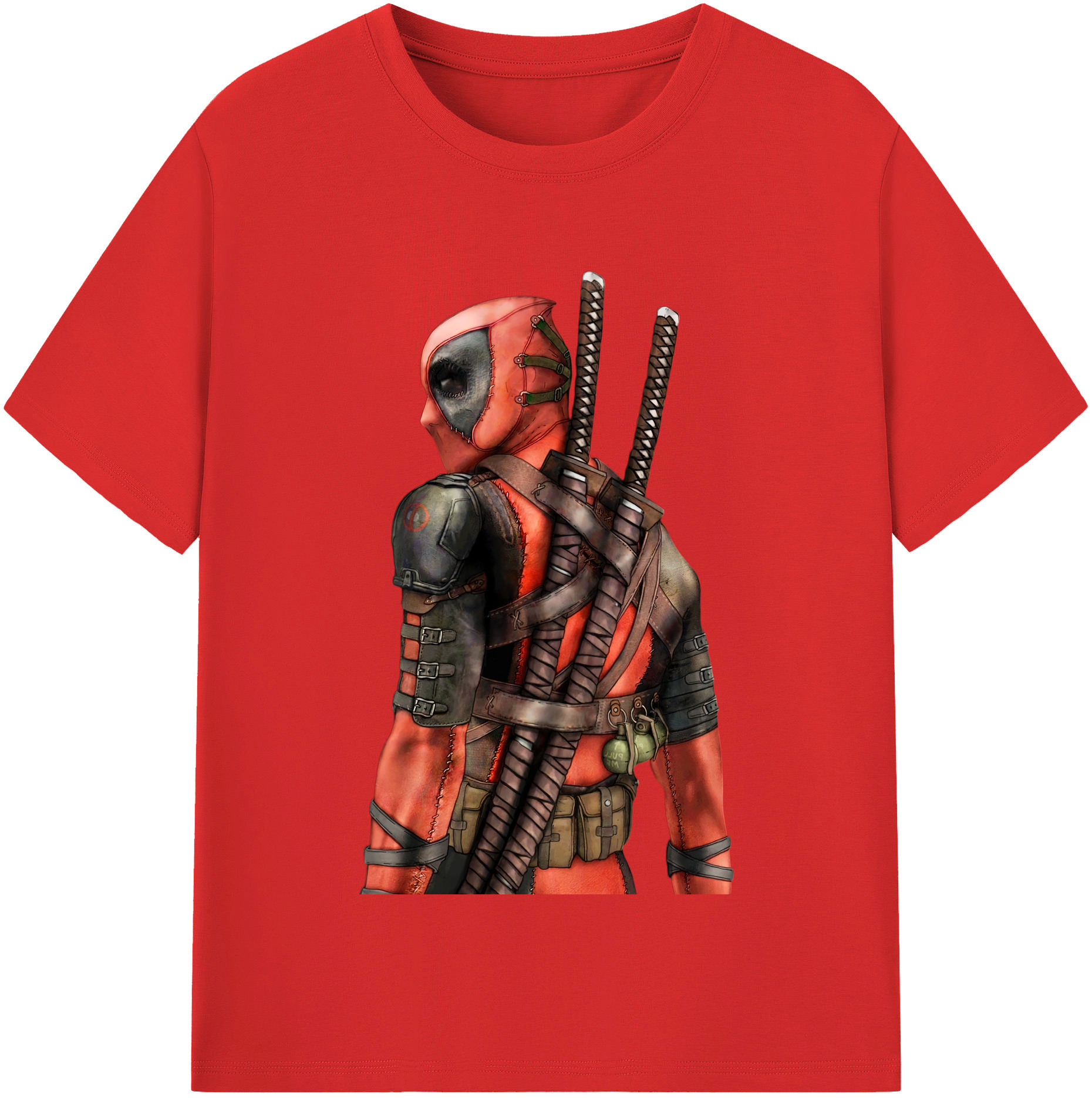 （画像用） Deadpool デッドプール レディースカジュアルプリントTシャツ（綿100％）