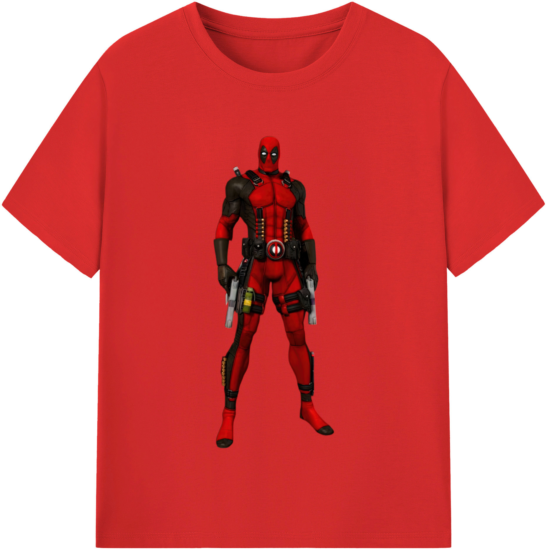（画像用） Deadpool デッドプール レディースカジュアルプリントTシャツ（綿100％）