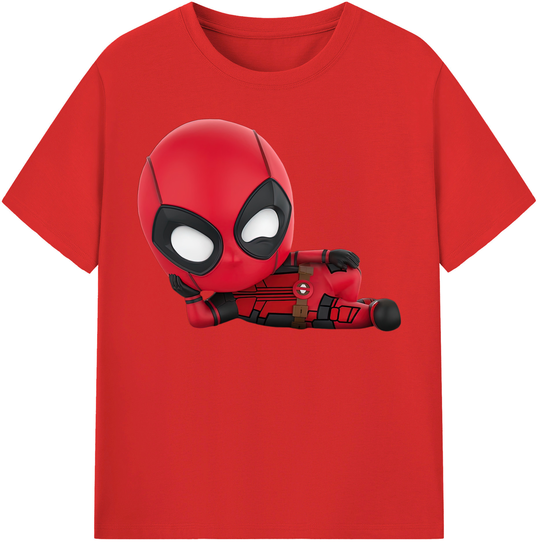 （画像用） Deadpool デッドプール レディースカジュアルプリントTシャツ（綿100％）