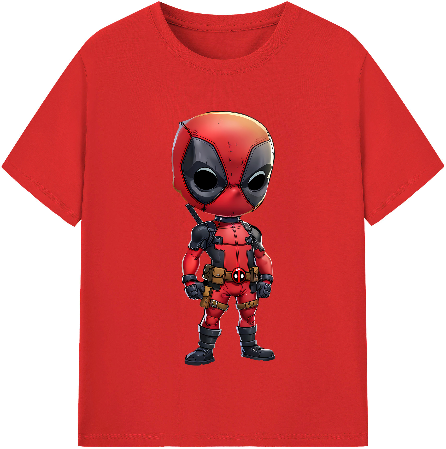 （画像用） Deadpool デッドプール レディースカジュアルプリントTシャツ（綿100％）