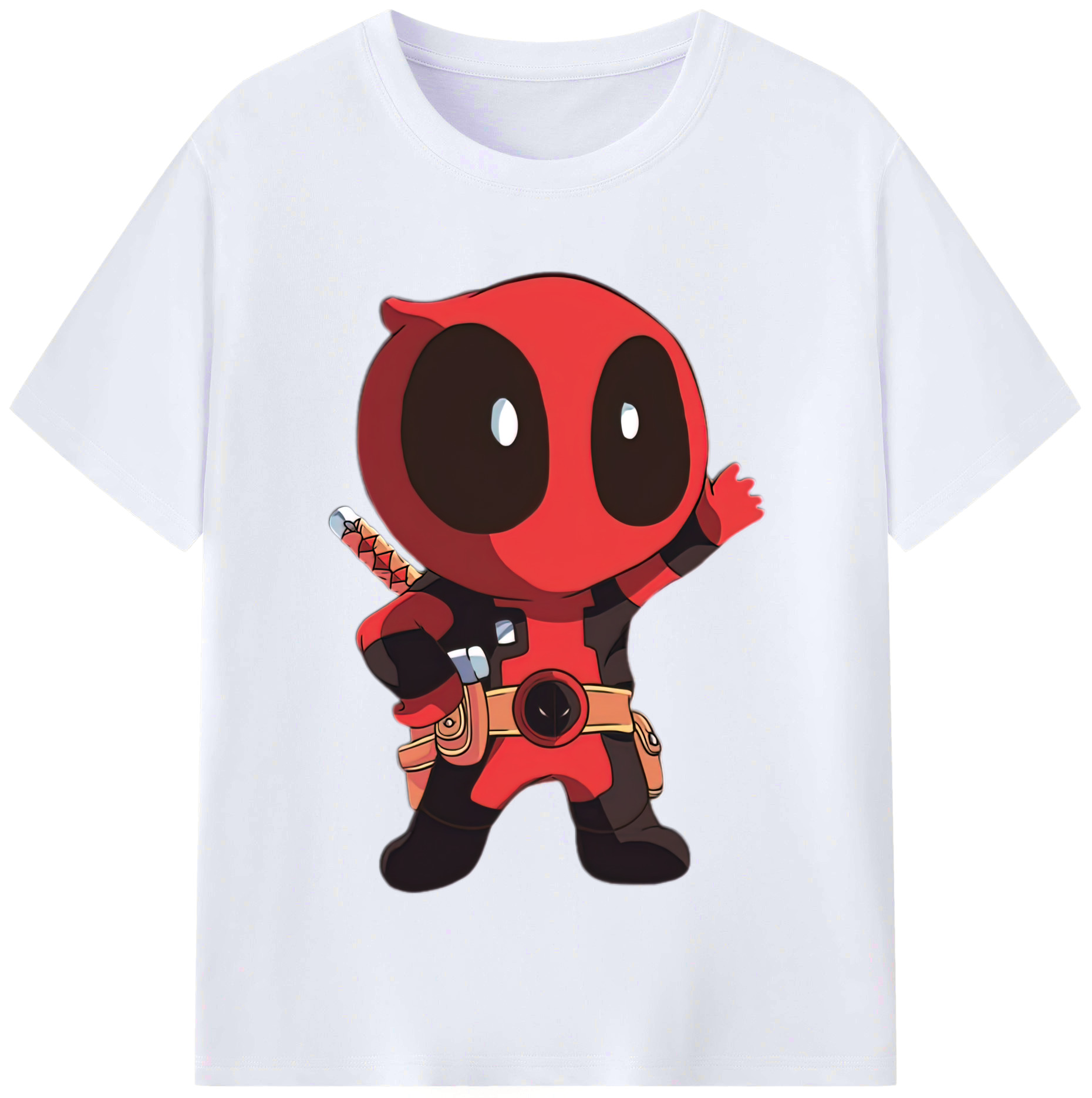 （画像用） Deadpool デッドプール レディースカジュアルプリントTシャツ（綿100％）