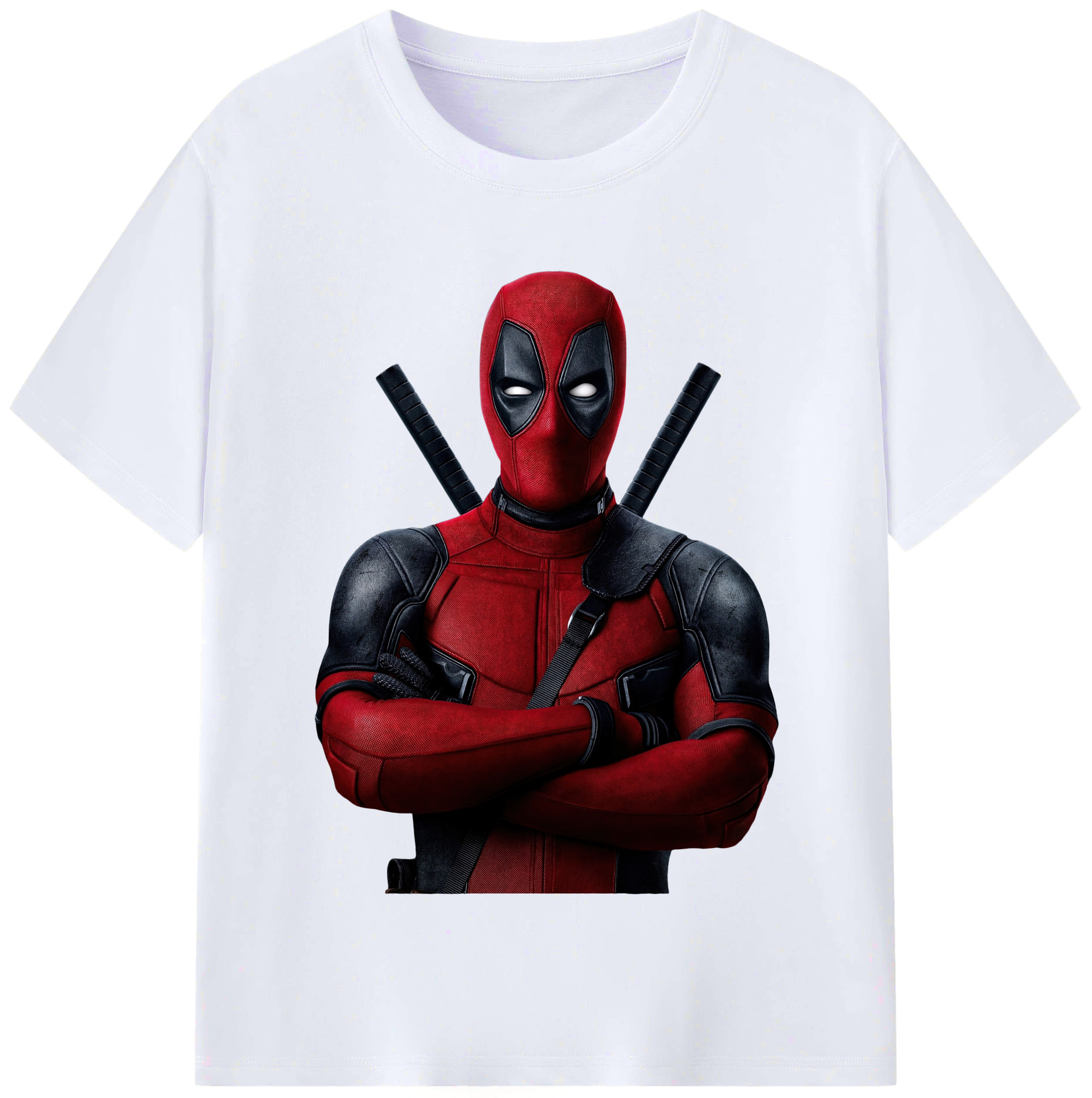 （画像用） Deadpool デッドプール レディースカジュアルプリントTシャツ（綿100％）