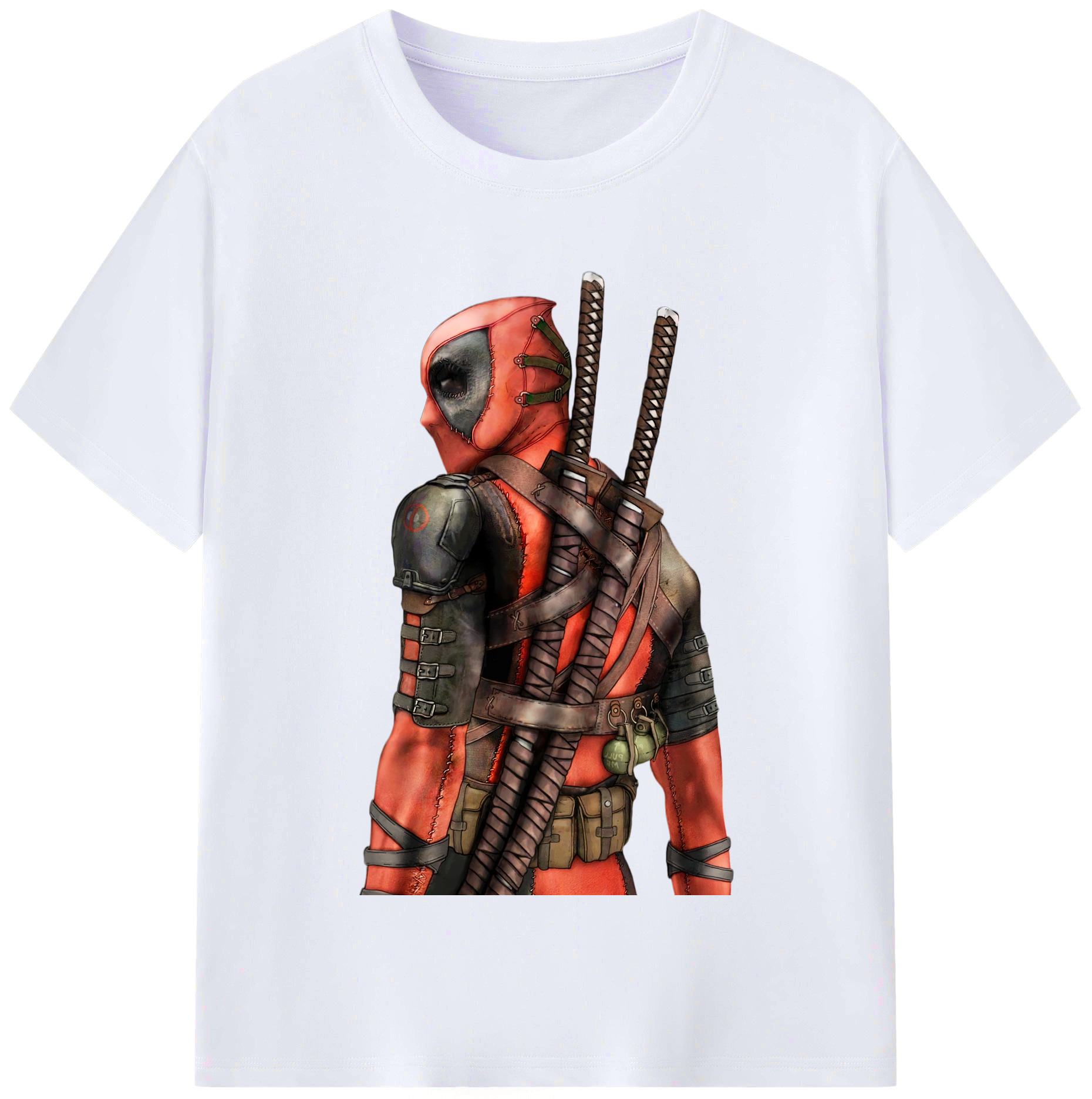 （画像用） Deadpool デッドプール レディースカジュアルプリントTシャツ（綿100％）