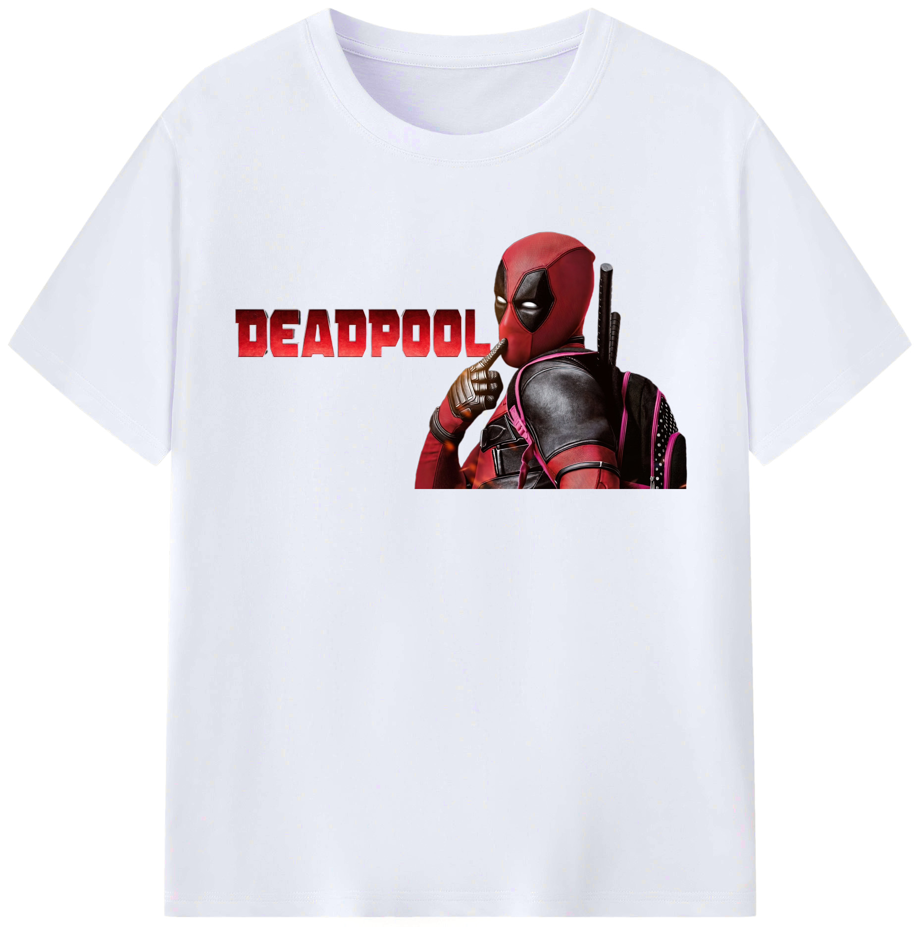 （画像用） Deadpool デッドプール レディースカジュアルプリントTシャツ（綿100％）