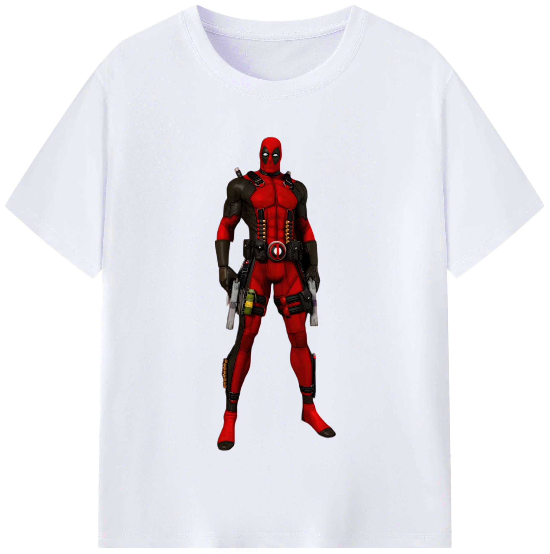 （画像用） Deadpool デッドプール レディースカジュアルプリントTシャツ（綿100％）