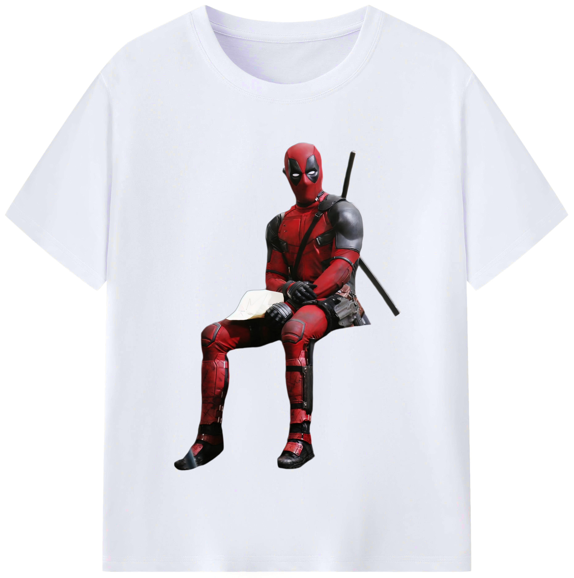 （画像用） Deadpool デッドプール レディースカジュアルプリントTシャツ（綿100％）