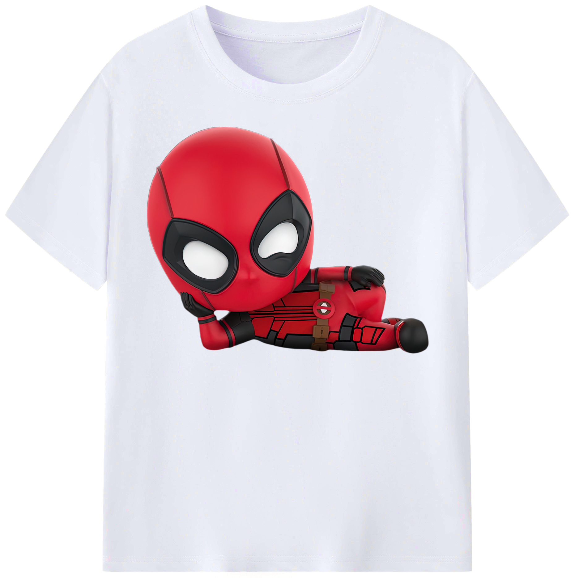 （画像用） Deadpool デッドプール レディースカジュアルプリントTシャツ（綿100％）