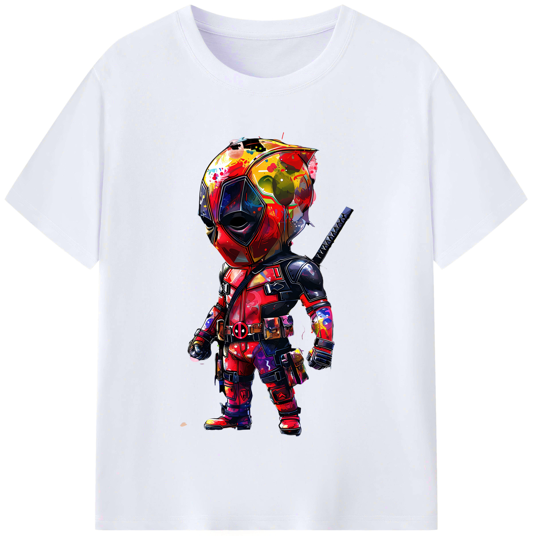 （画像用） Deadpool デッドプール レディースカジュアルプリントTシャツ（綿100％）