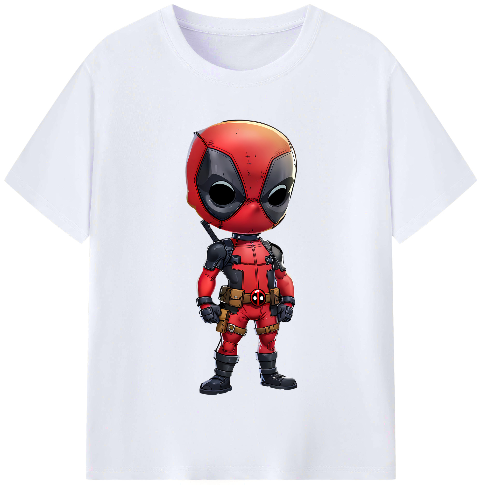 （画像用） Deadpool デッドプール レディースカジュアルプリントTシャツ（綿100％）