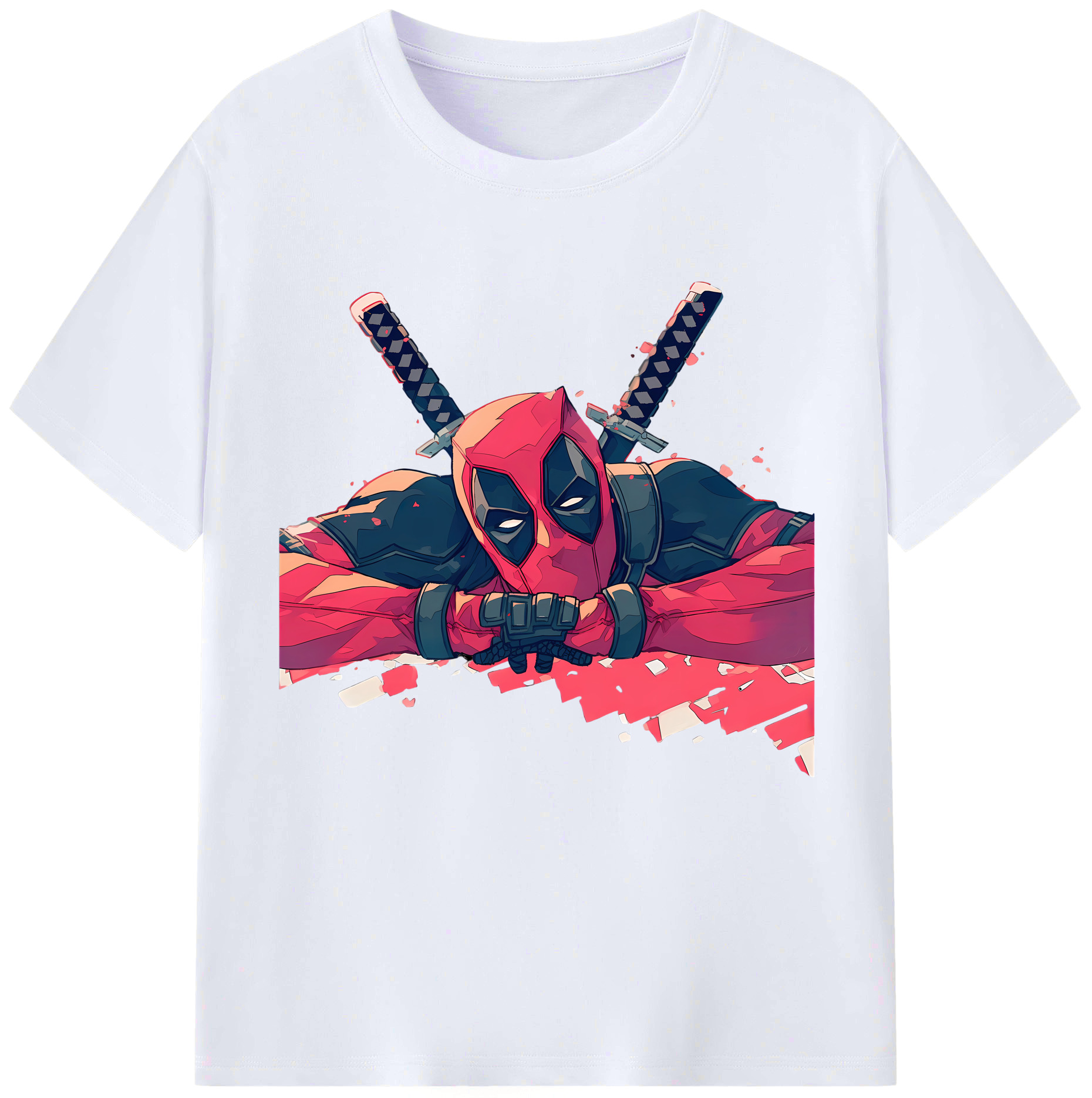 （画像用） Deadpool デッドプール レディースカジュアルプリントTシャツ（綿100％）