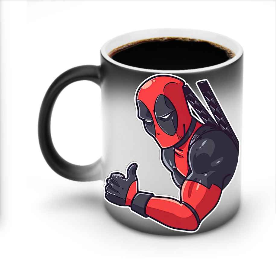 （画像用） Deadpool デッドプール 温度変色マグカップ