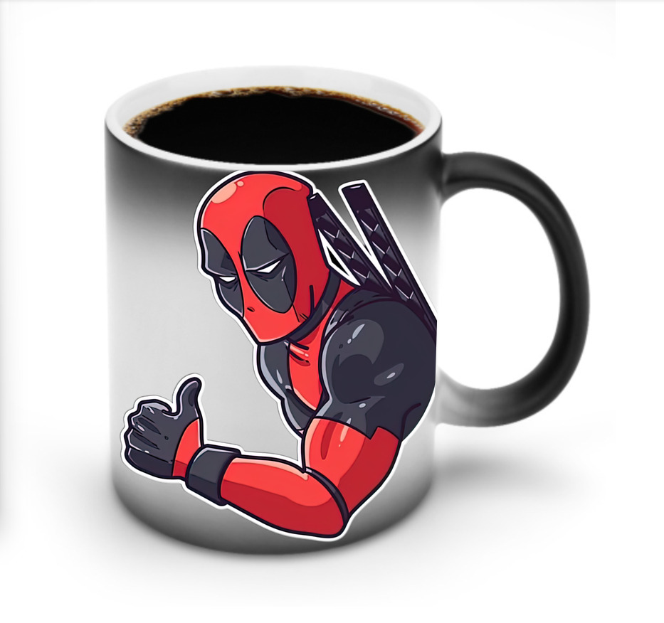 （画像用） Deadpool デッドプール 温度変色マグカップ
