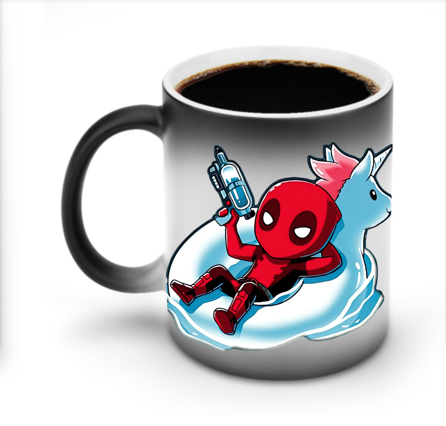 （画像用） Deadpool デッドプール 温度変色マグカップ