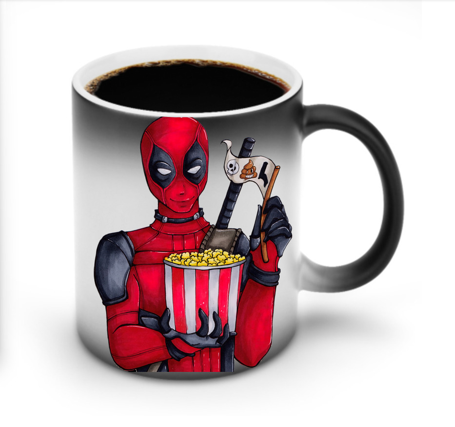 （画像用） Deadpool デッドプール 温度変色マグカップ