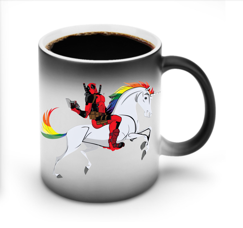 （画像用） Deadpool デッドプール 温度変色マグカップ