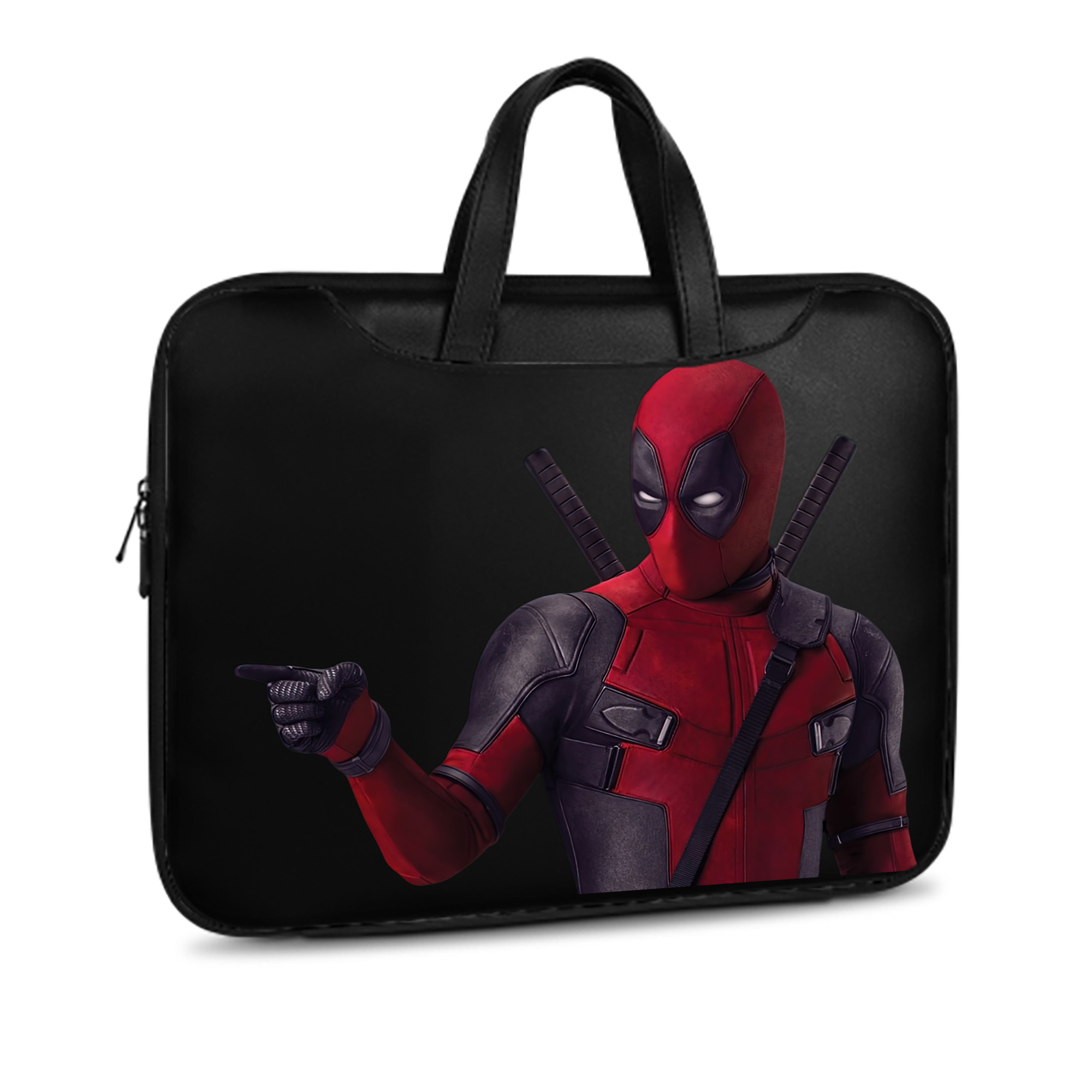 （画像用） Deadpool デッドプール レザーラップトップバッグ　ノートパソコンケース