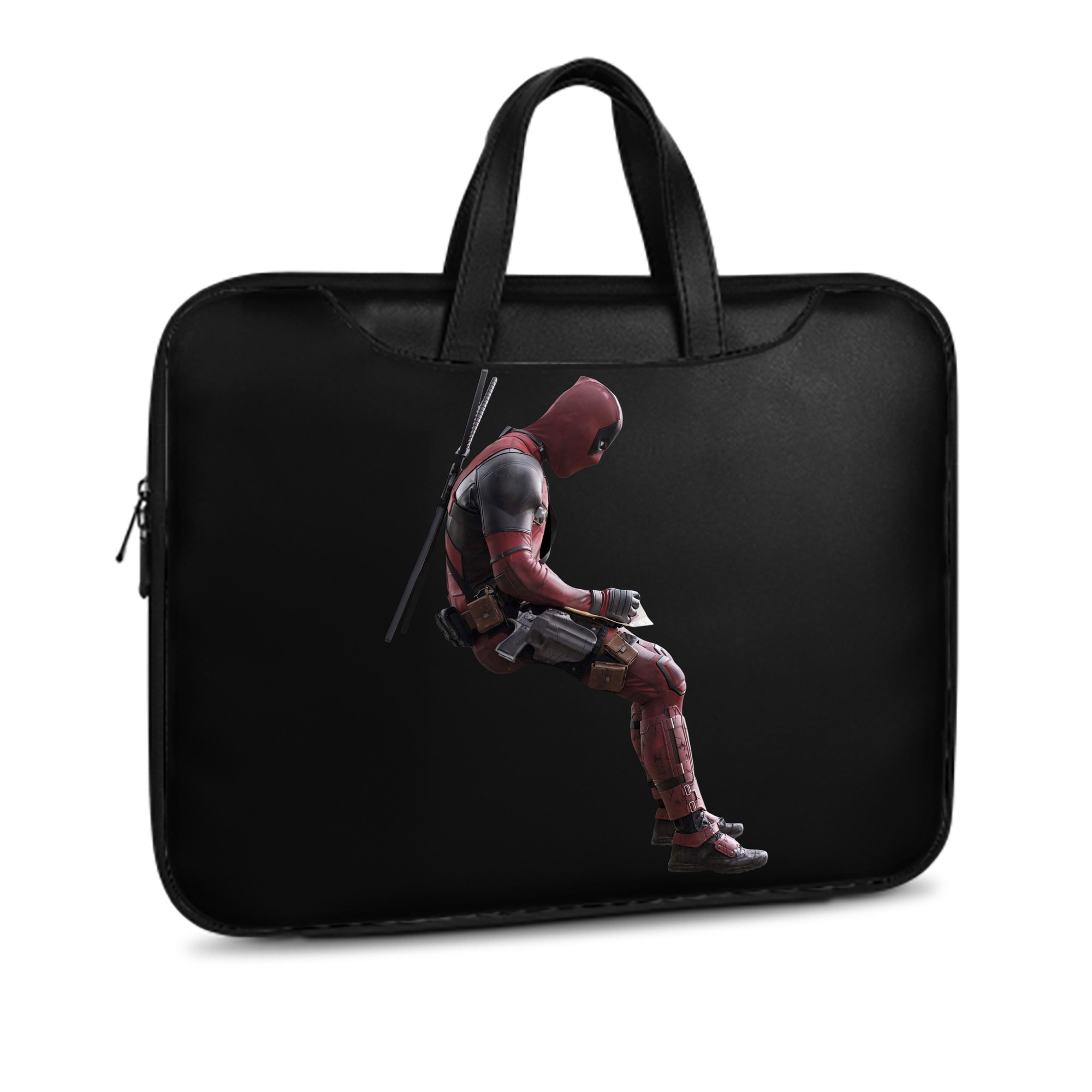 （画像用） Deadpool デッドプール レザーラップトップバッグ　ノートパソコンケース