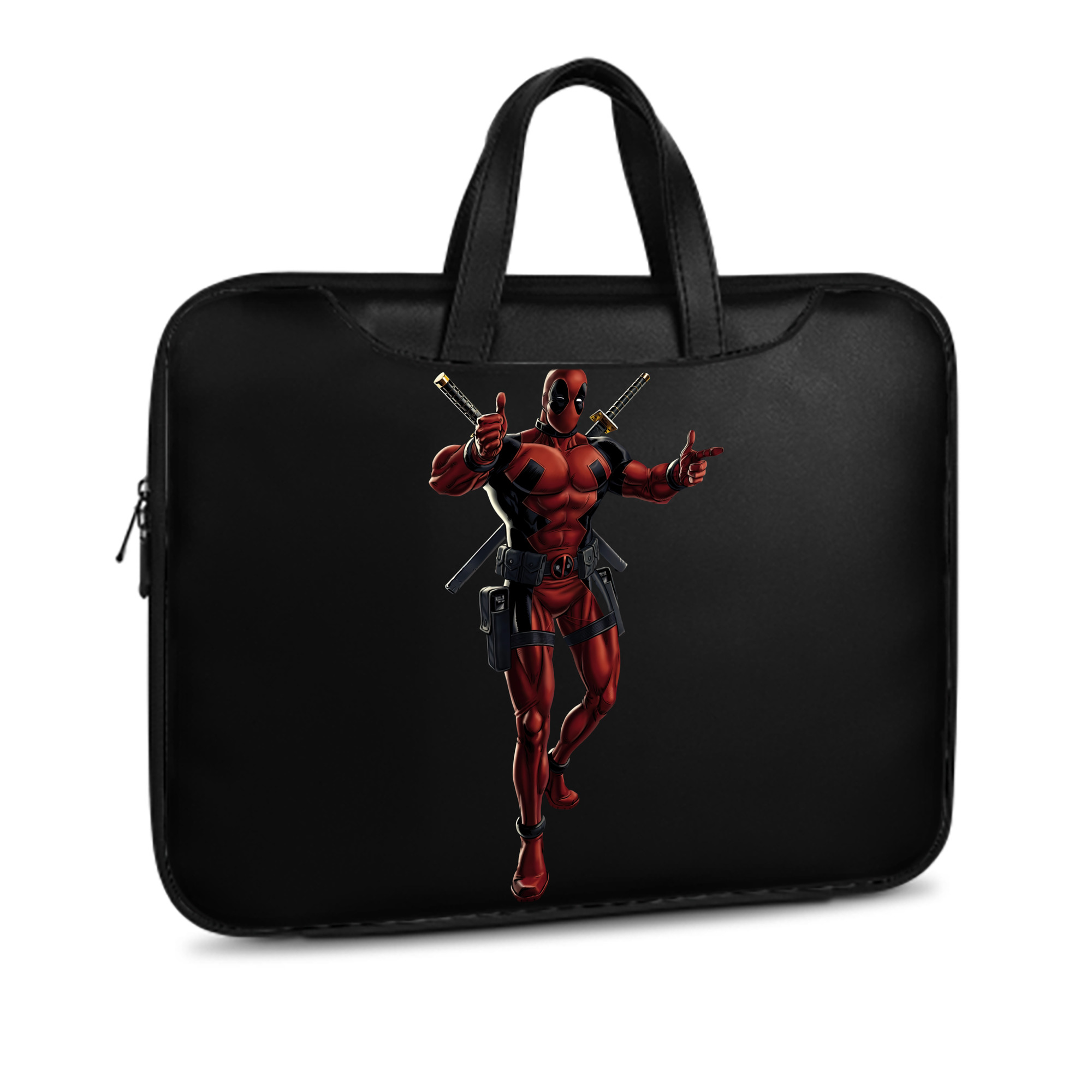 （画像用） Deadpool デッドプール レザーラップトップバッグ　ノートパソコンケース