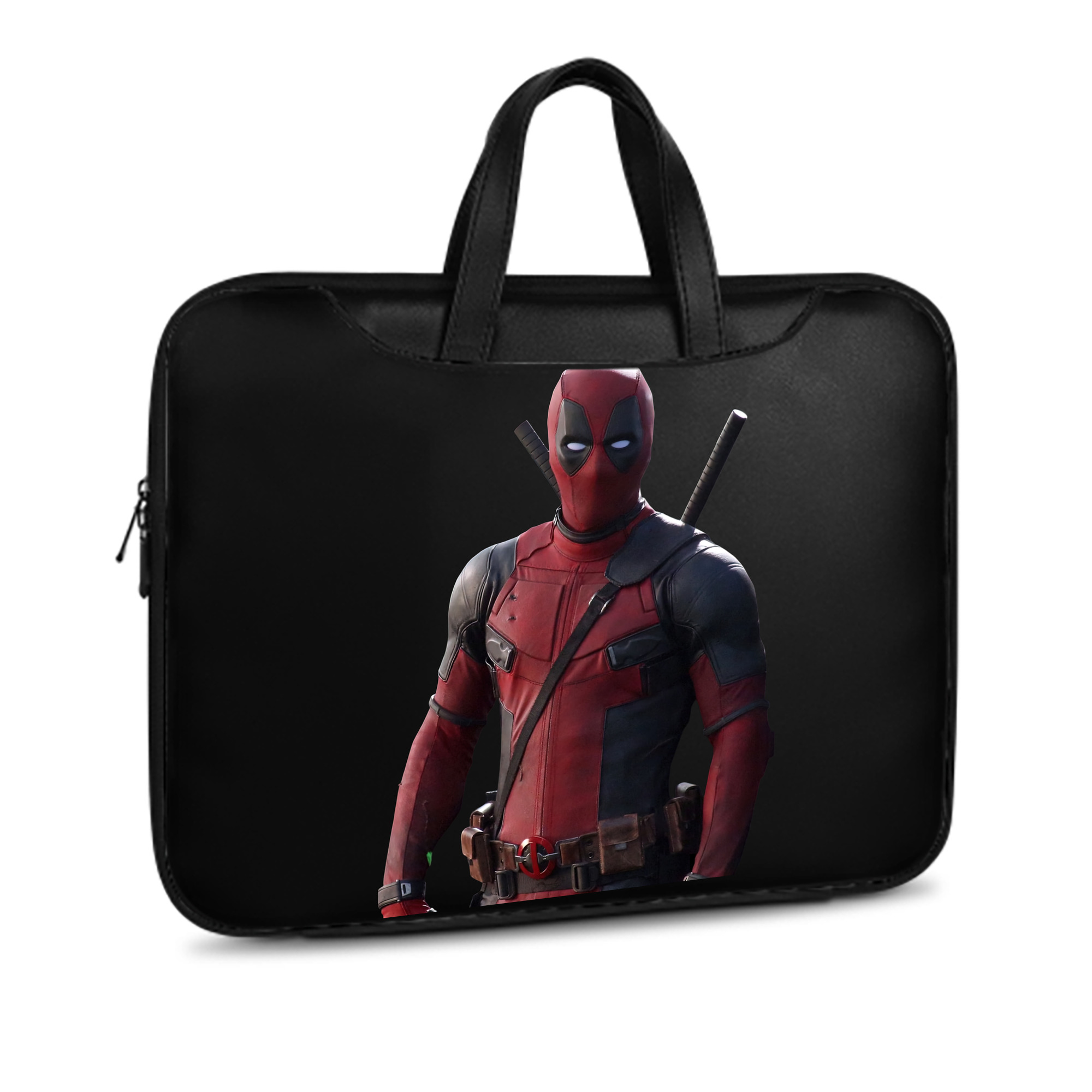 （画像用） Deadpool デッドプール レザーラップトップバッグ　ノートパソコンケース