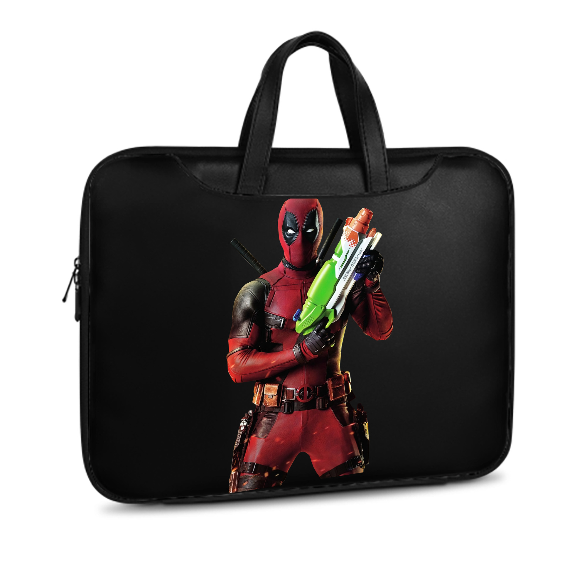 （画像用） Deadpool デッドプール レザーラップトップバッグ　ノートパソコンケース