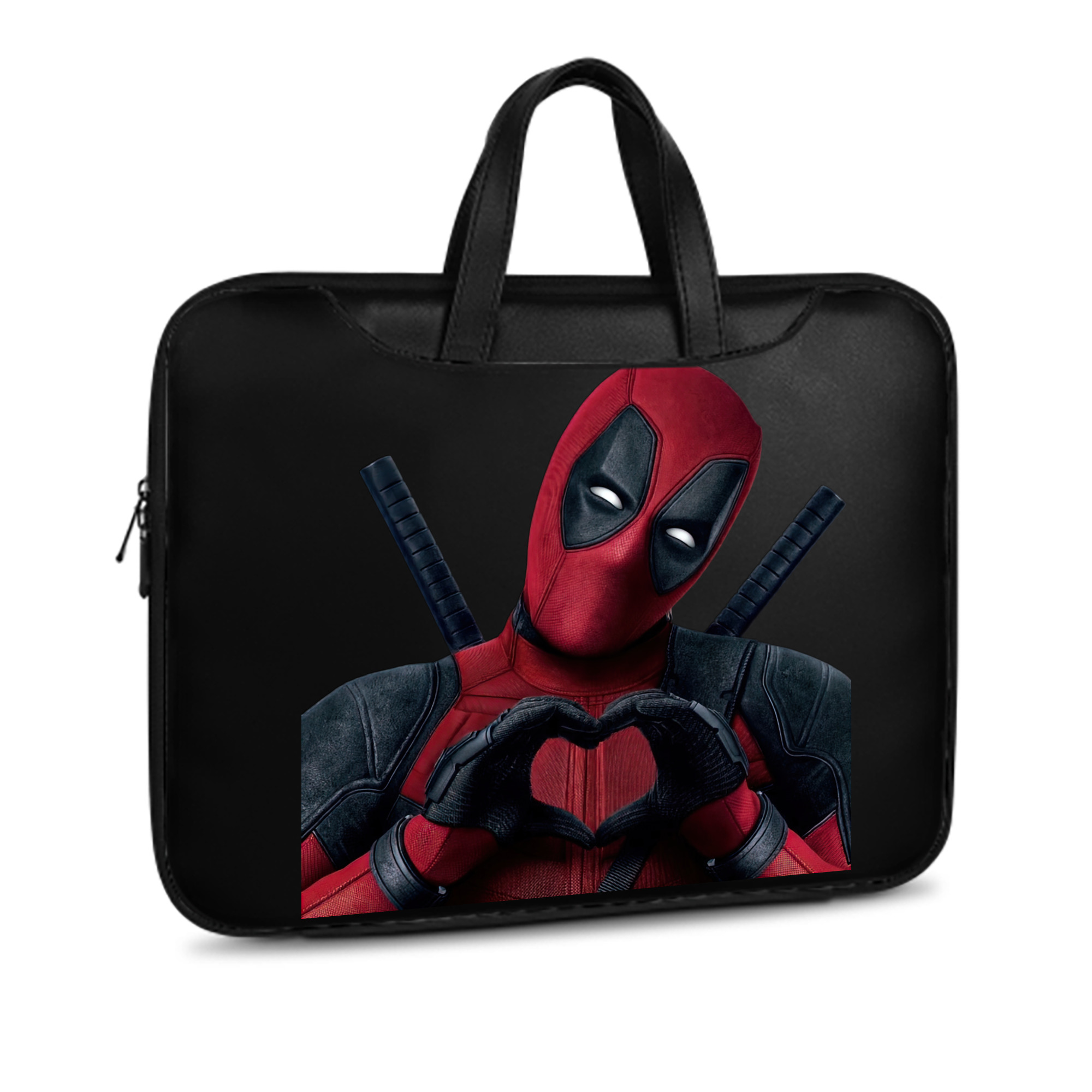 （画像用） Deadpool デッドプール レザーラップトップバッグ　ノートパソコンケース