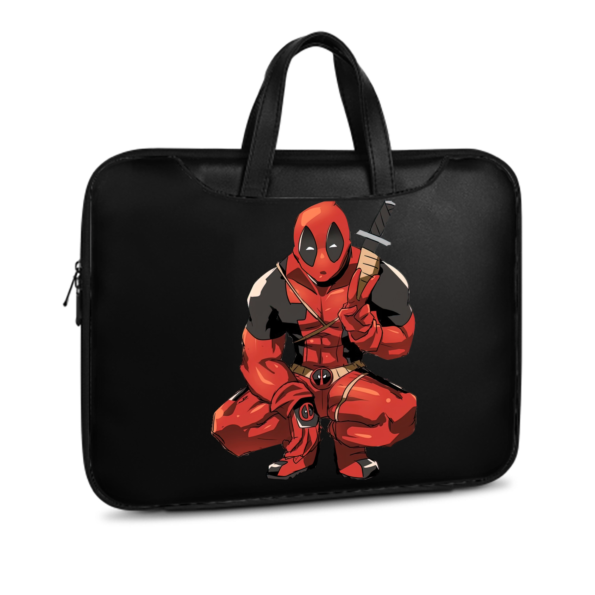 （画像用） Deadpool デッドプール レザーラップトップバッグ　ノートパソコンケース