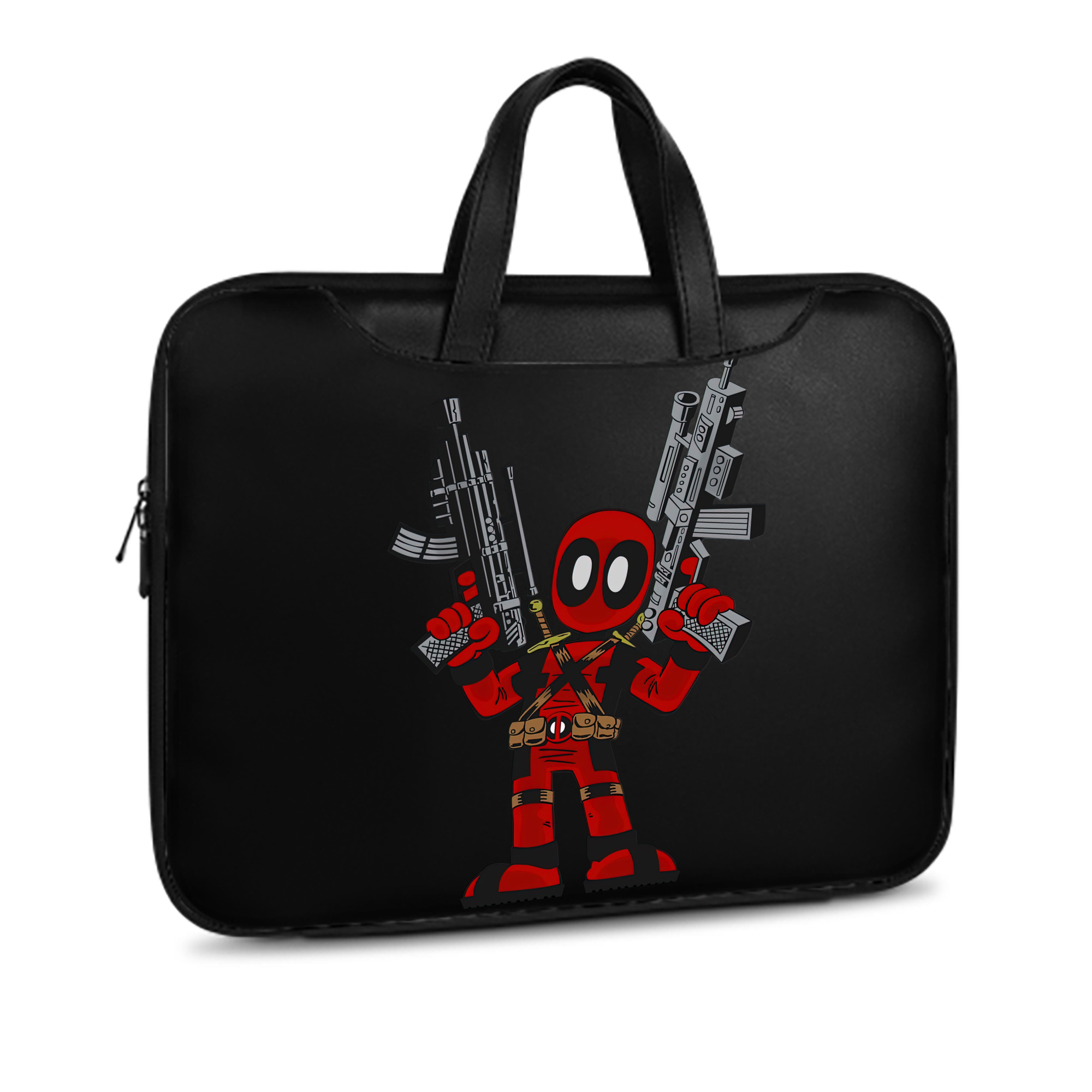 （画像用） Deadpool デッドプール レザーラップトップバッグ　ノートパソコンケース