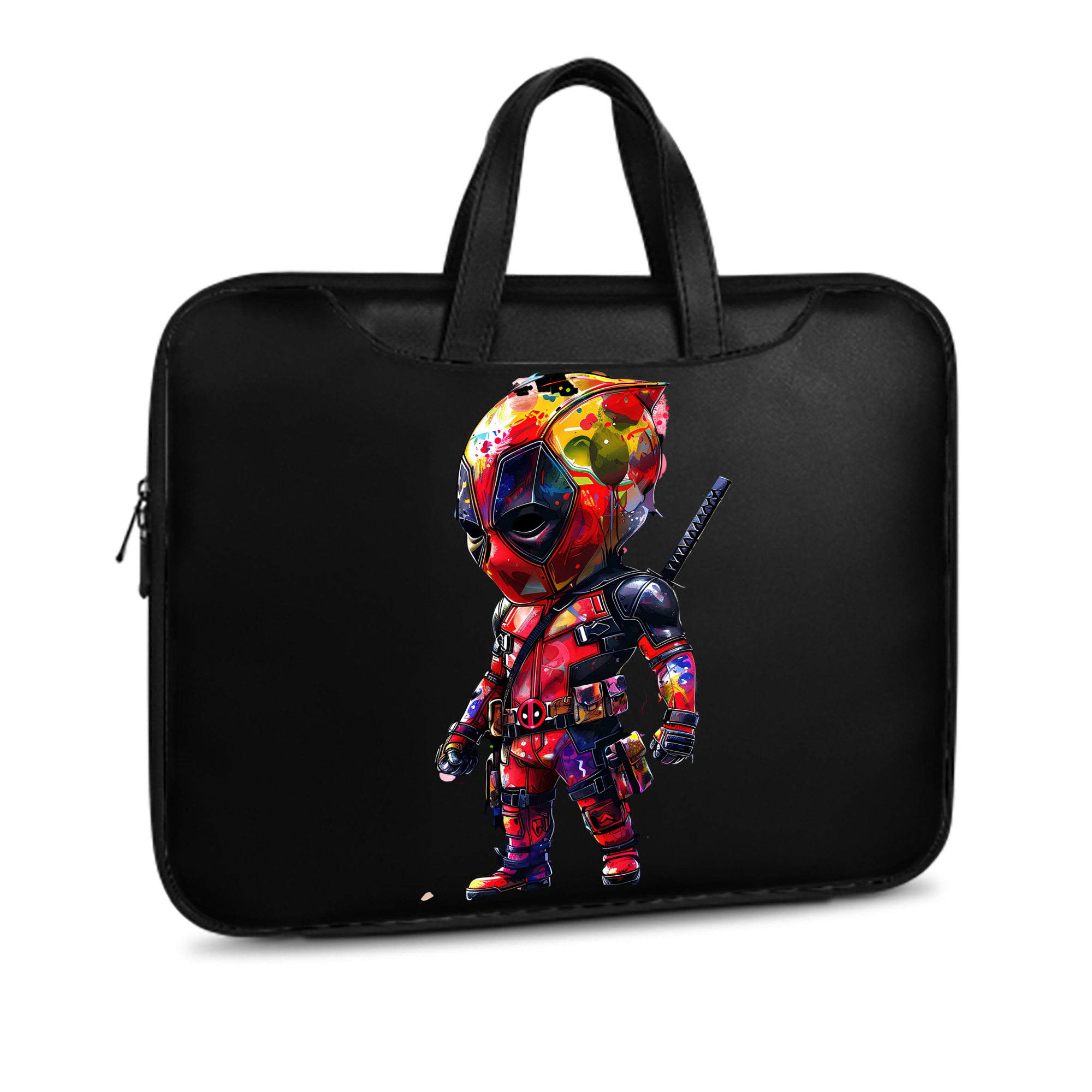 （画像用） Deadpool デッドプール レザーラップトップバッグ　ノートパソコンケース