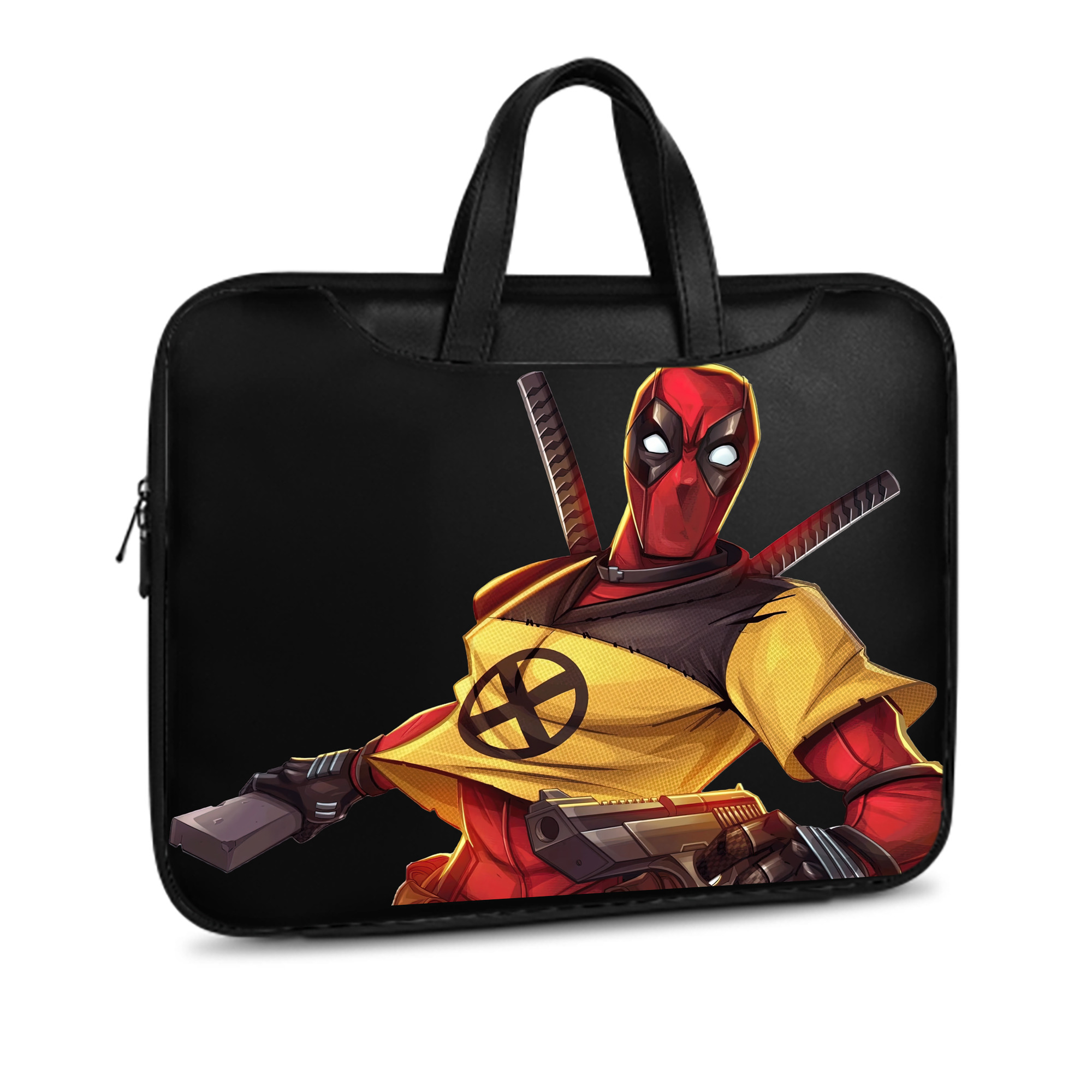 （画像用） Deadpool デッドプール レザーラップトップバッグ　ノートパソコンケース