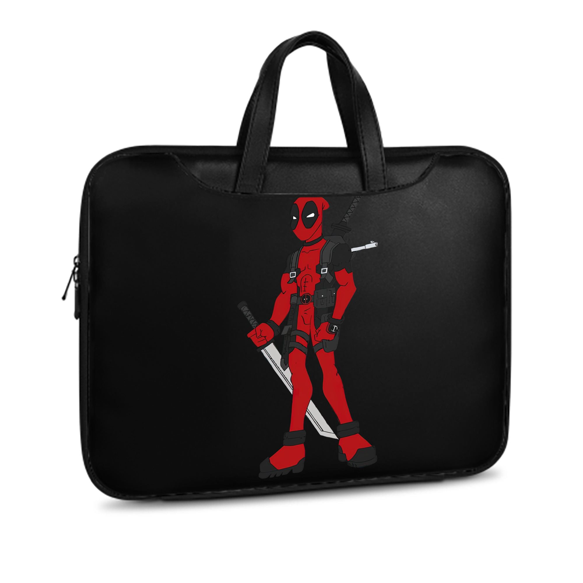 （画像用） Deadpool デッドプール レザーラップトップバッグ　ノートパソコンケース